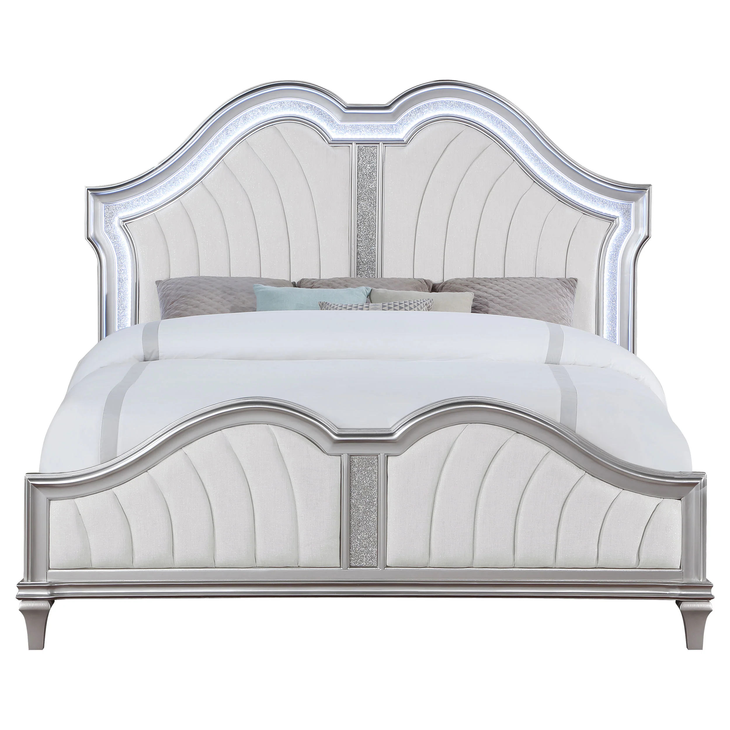 Evangeline Panel Bed with LED Lighting - Image 16