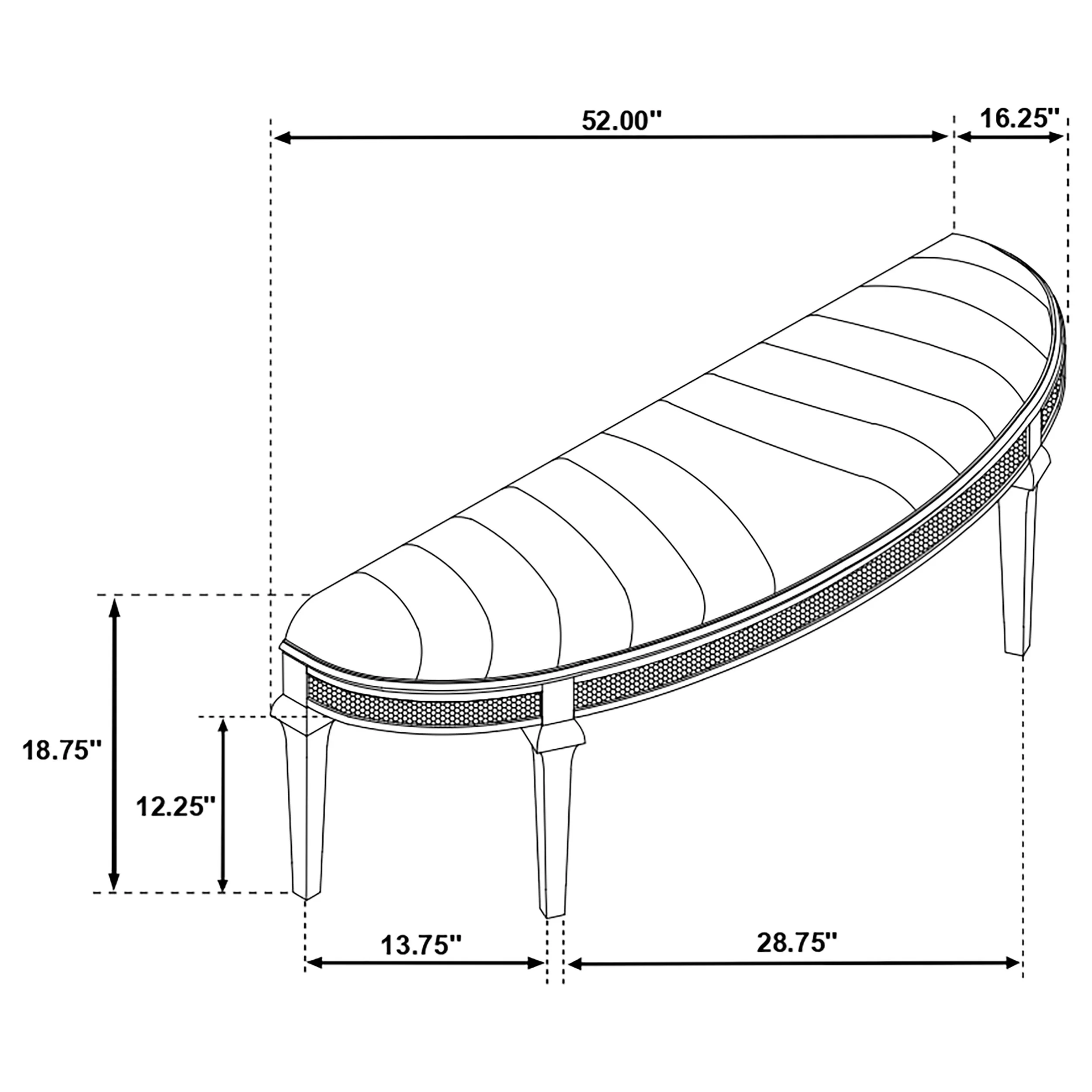 Evangeline Bedroom Bench - Image 9