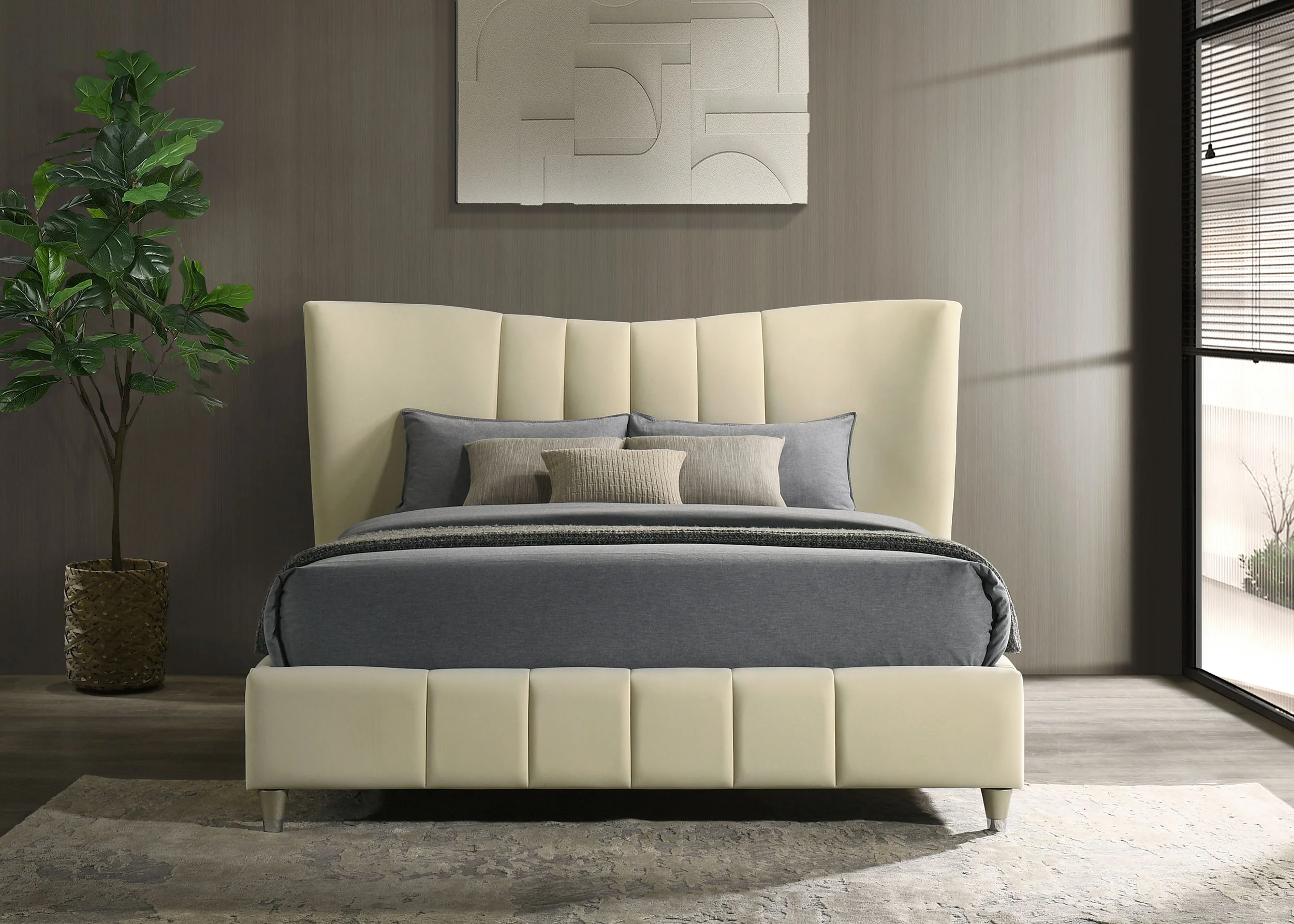 Evelyn Panel Platform Bed - Image 3