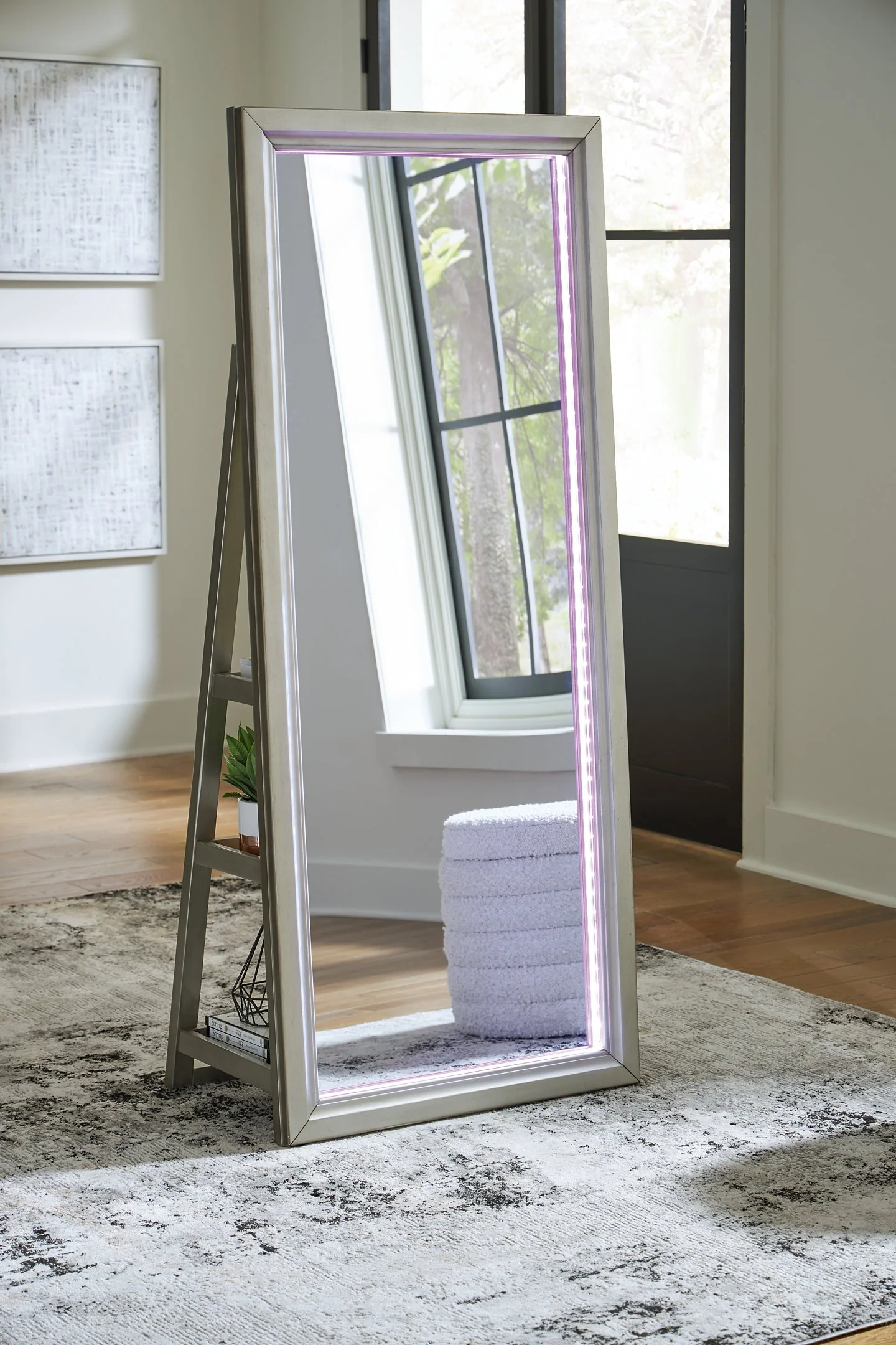 Evesen Floor Standing Mirror/Storage - Image 15