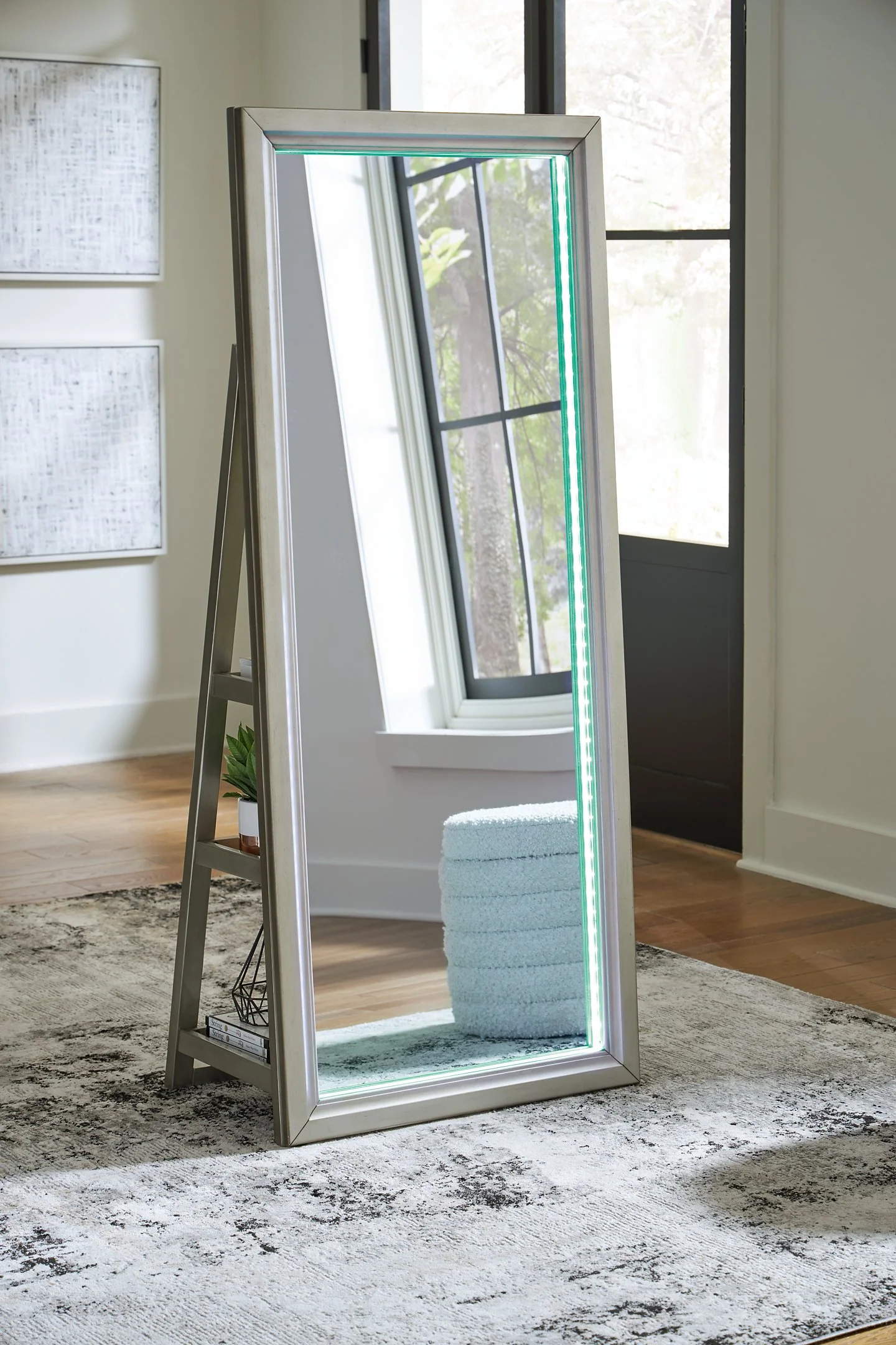 Evesen Floor Standing Mirror/Storage - Image 18