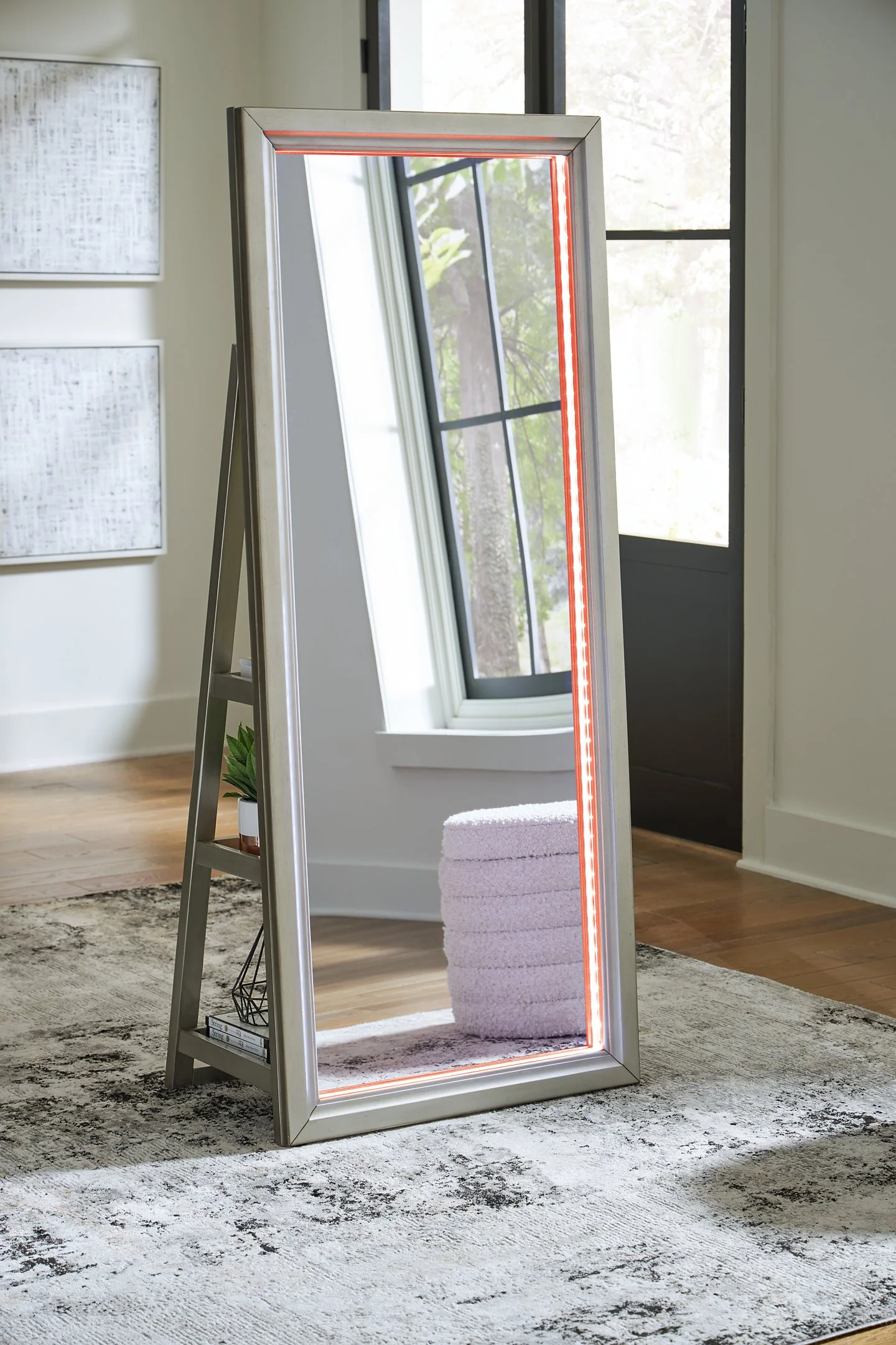 Evesen Floor Standing Mirror/Storage - Image 21