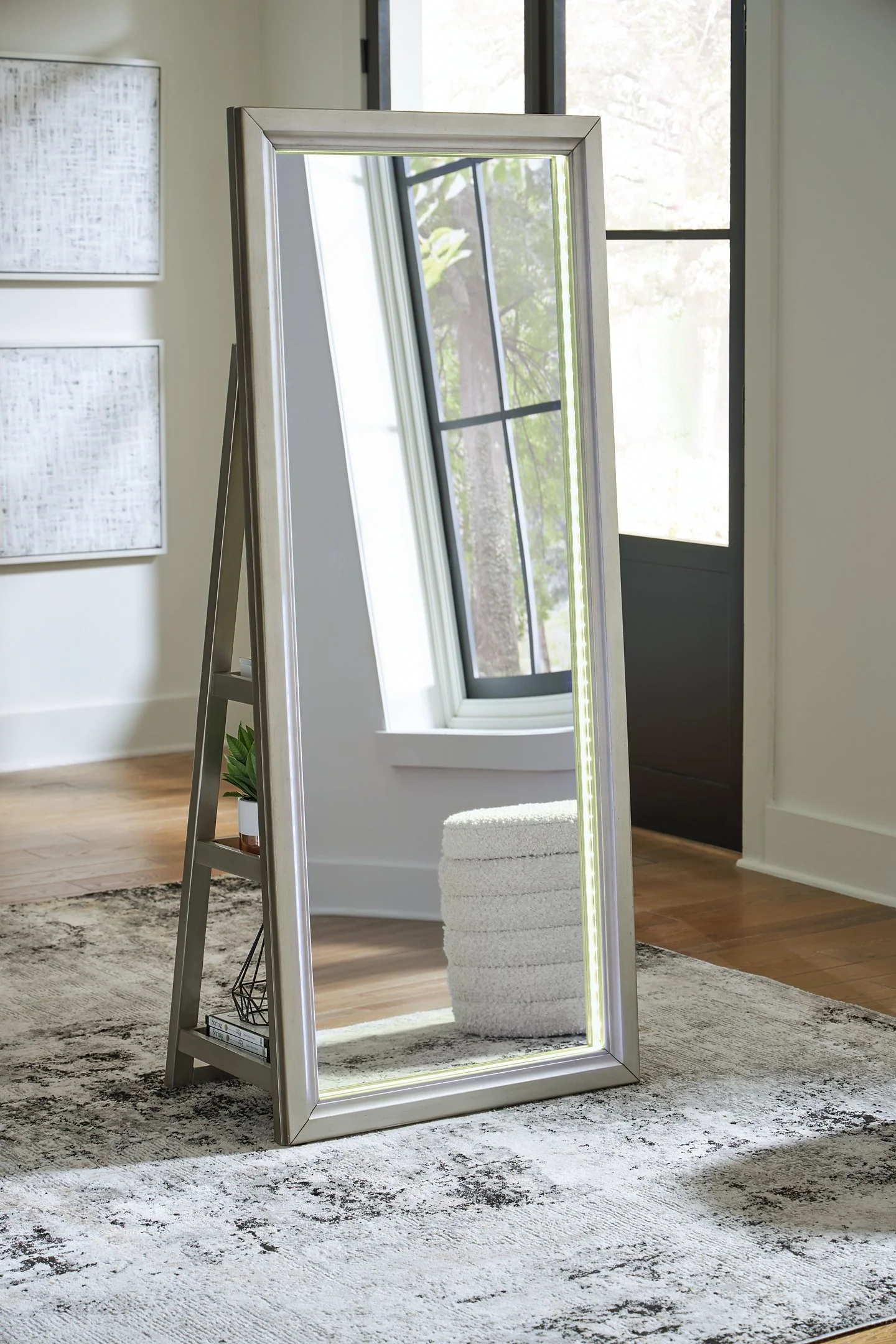 Evesen Floor Standing Mirror/Storage - Image 27