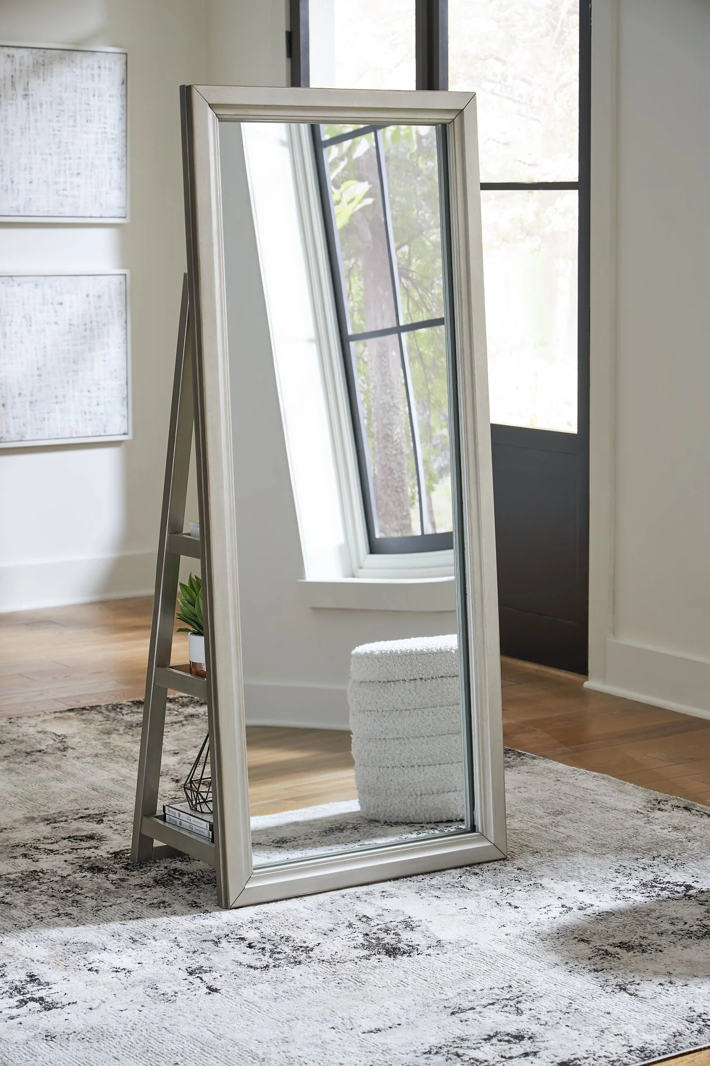 Evesen Floor Standing Mirror/Storage - Image 5