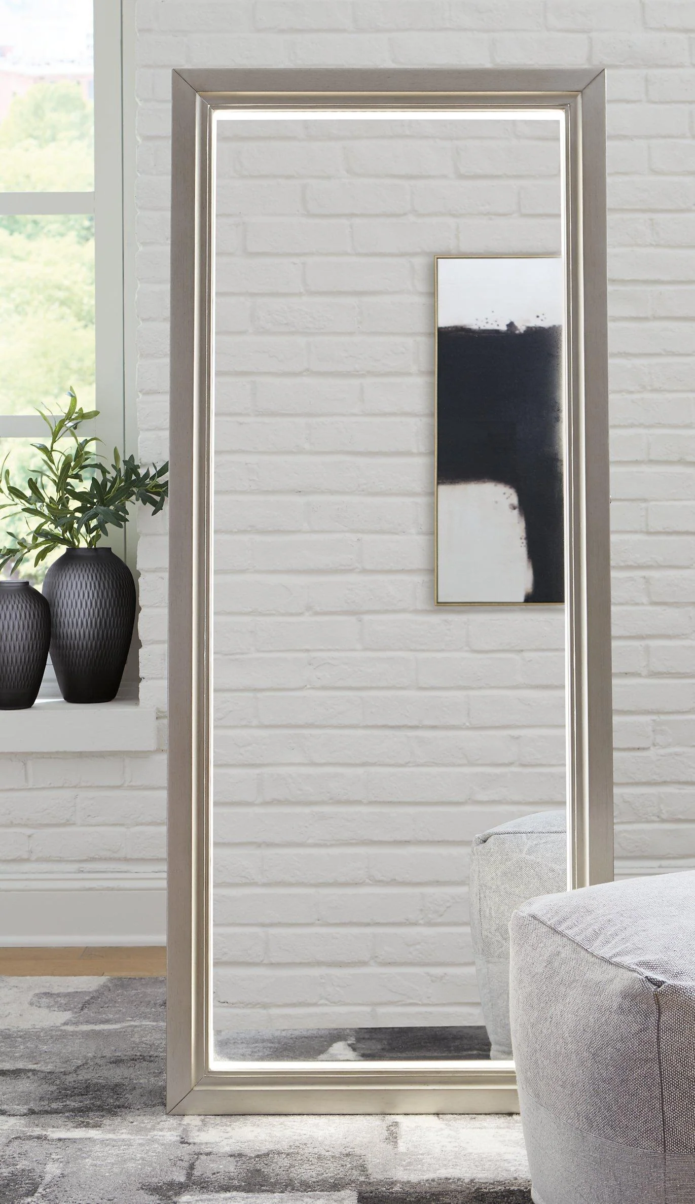 Evesen Floor Standing Mirror with Storage - Image 10