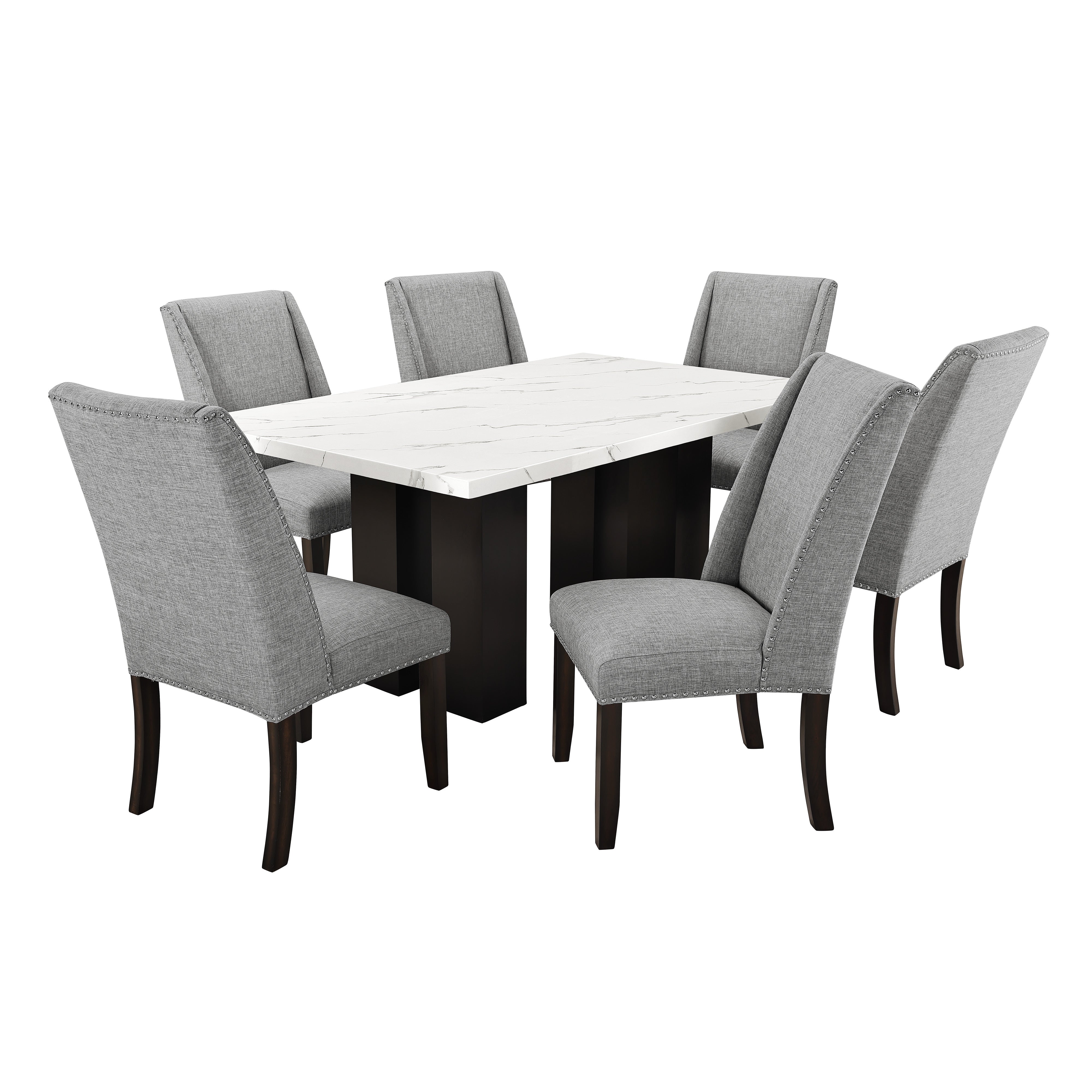 Faust Dining Chair (2 Per Carton)-Gray - Image 8