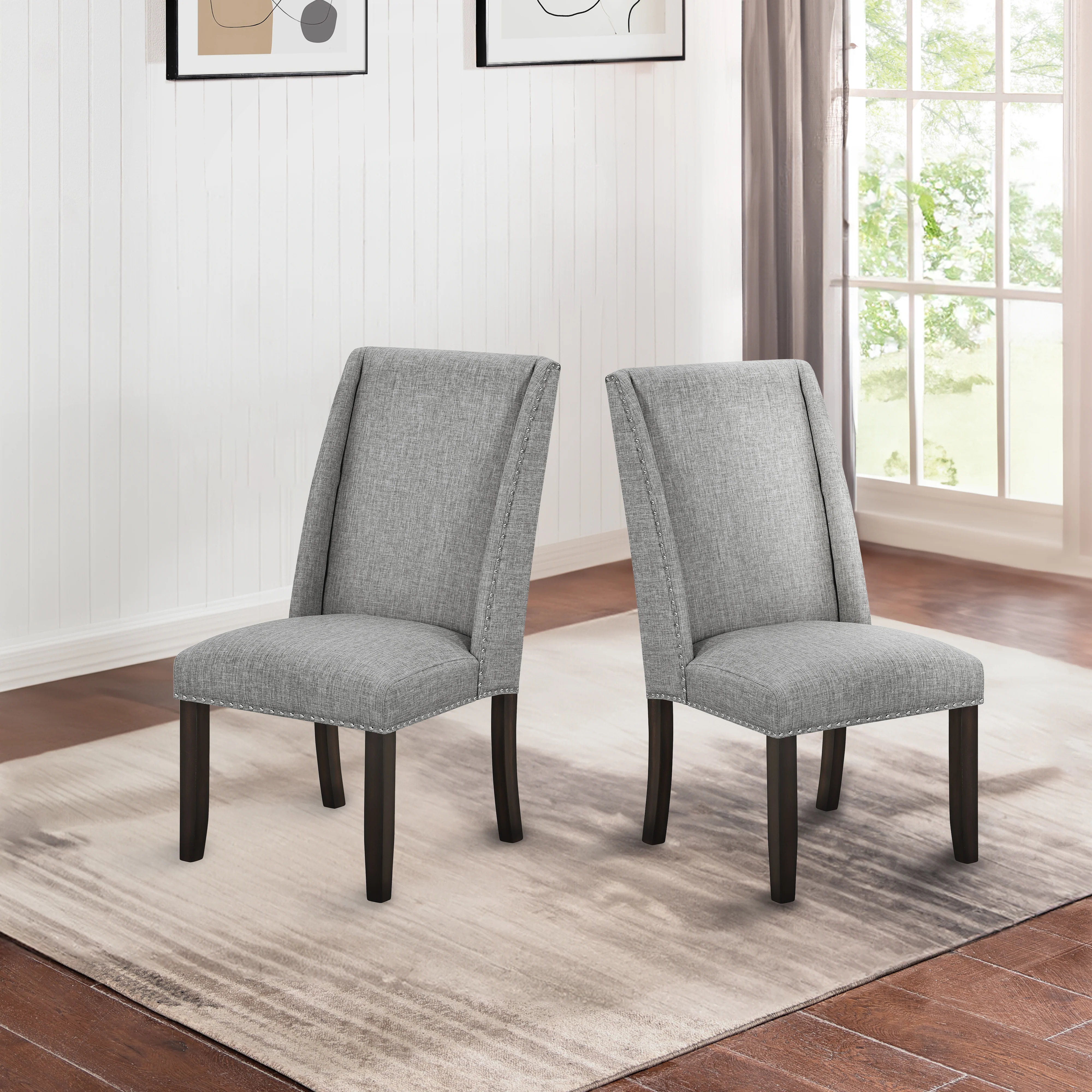 Faust Dining Chair (2 Per Carton)-Gray - Image 9