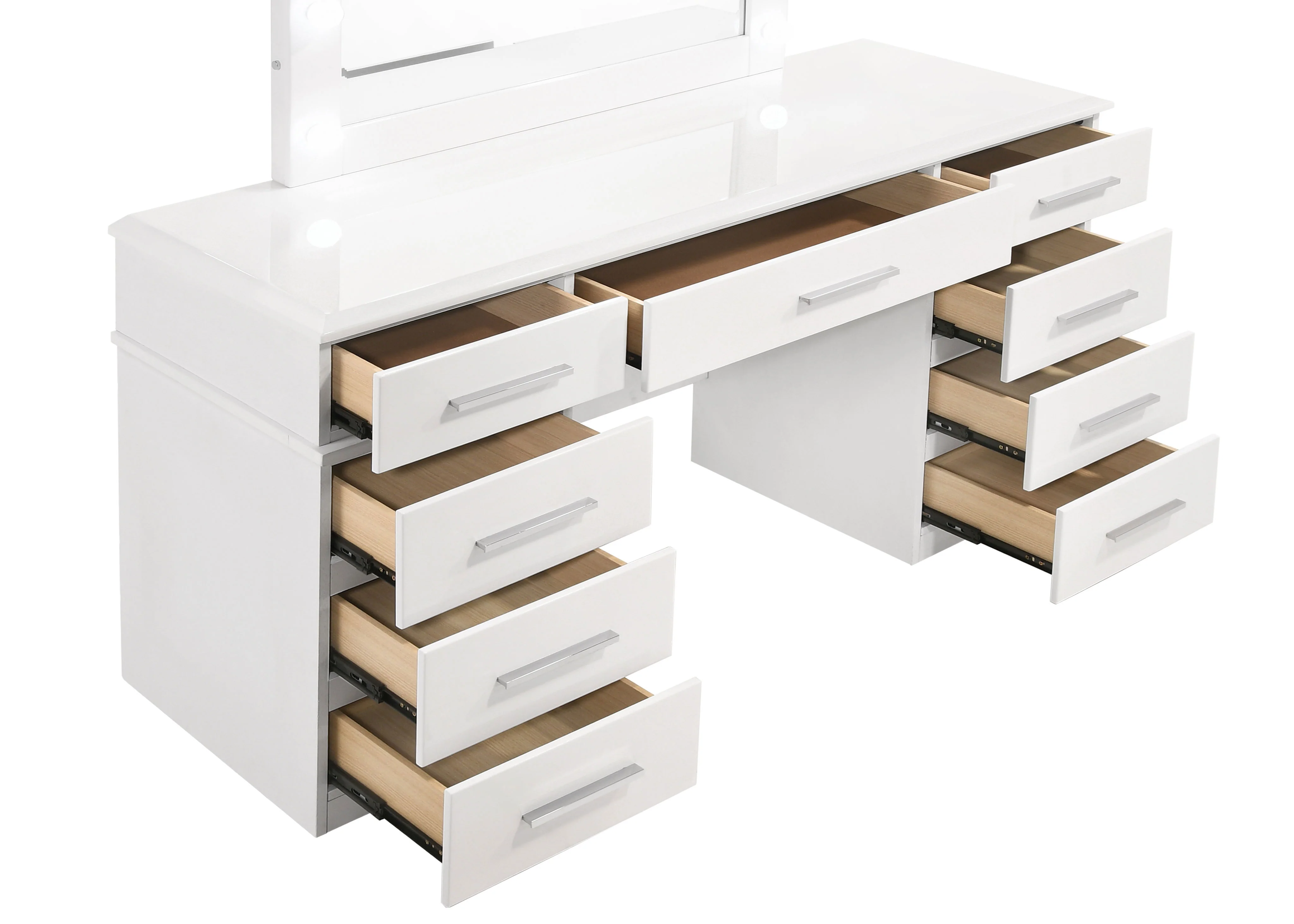 Felicity Makeup Vanity Table with LED Mirror - Image 3