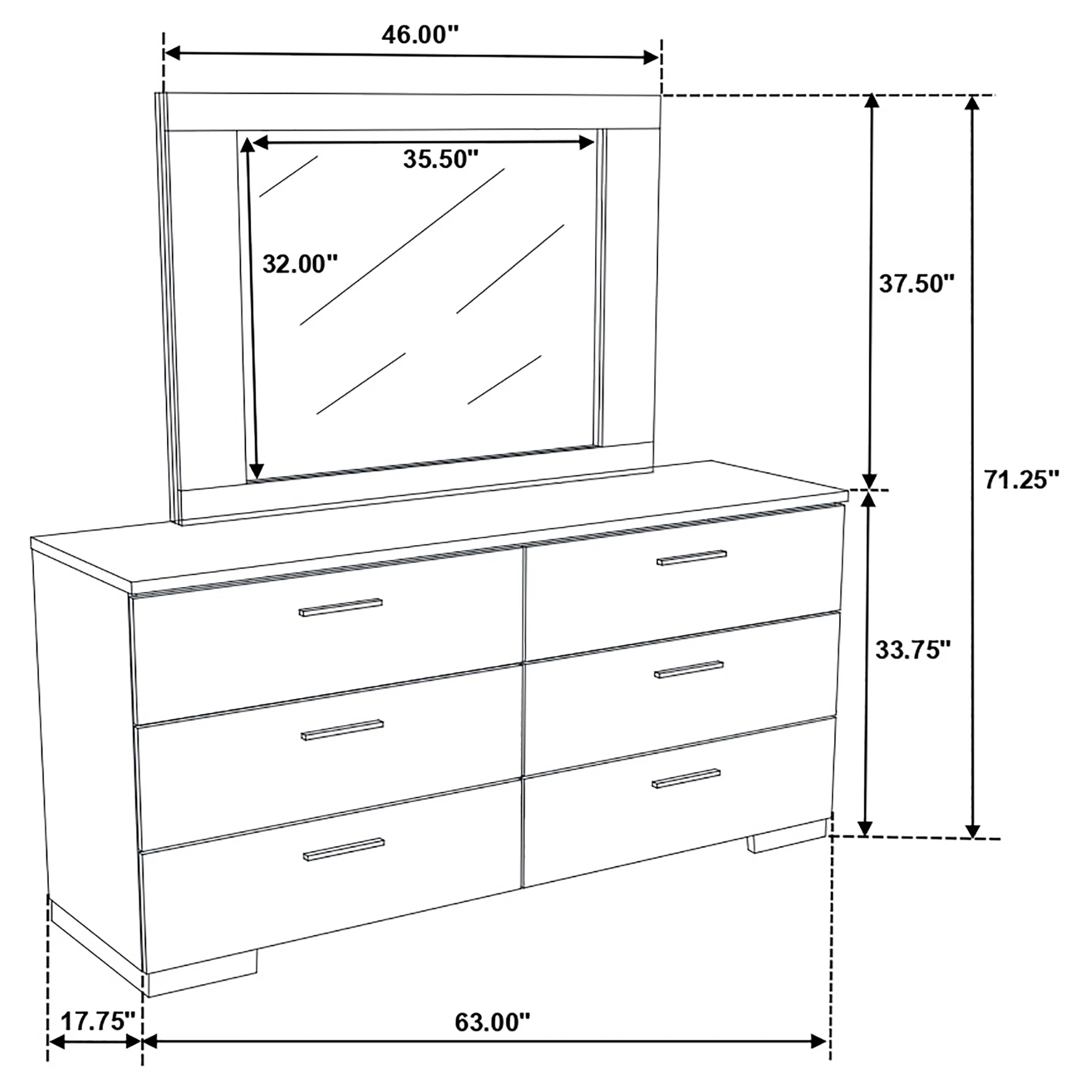 Felicity Dresser with Mirror - Image 11