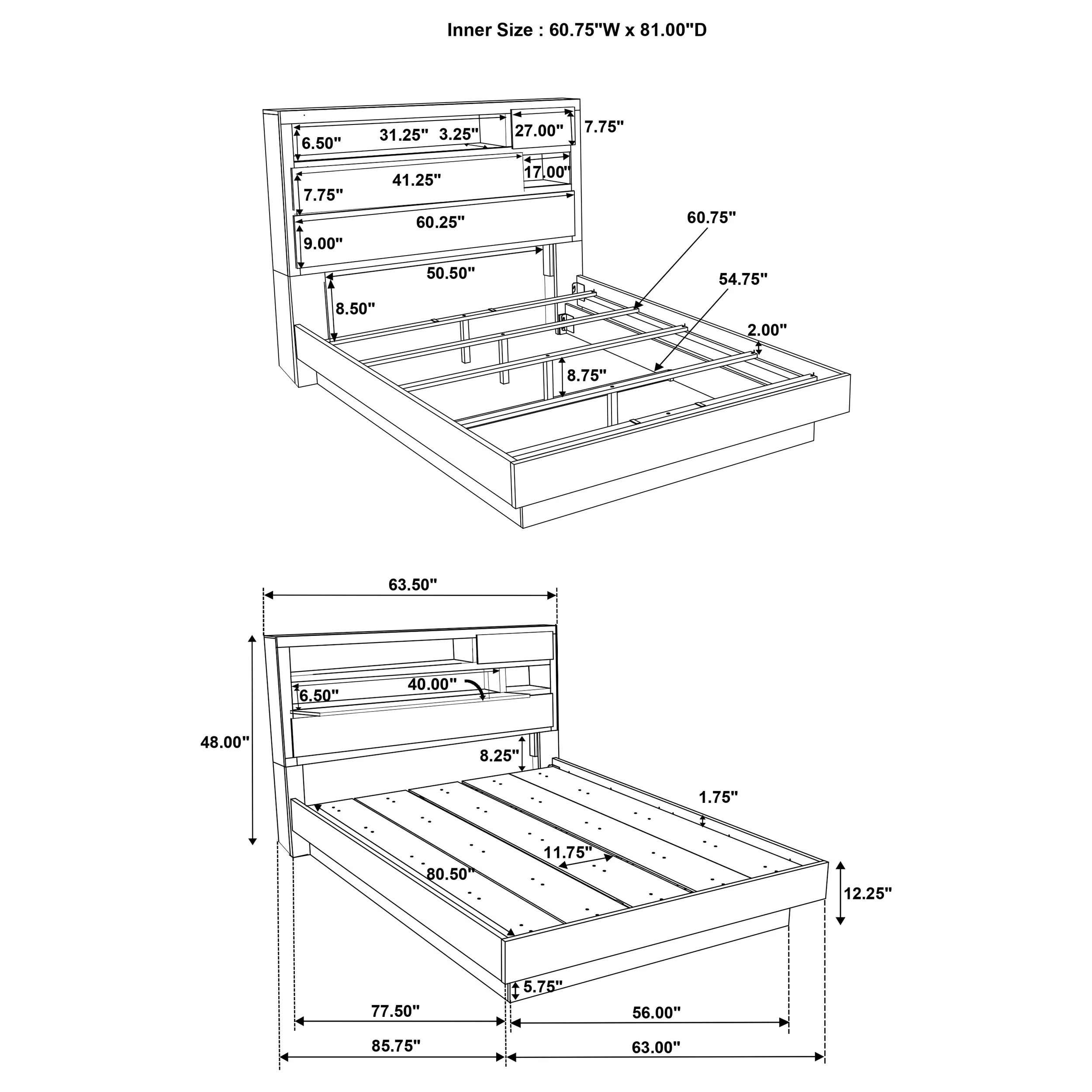 Fenwick Bookcase Platform Bed - Image 12