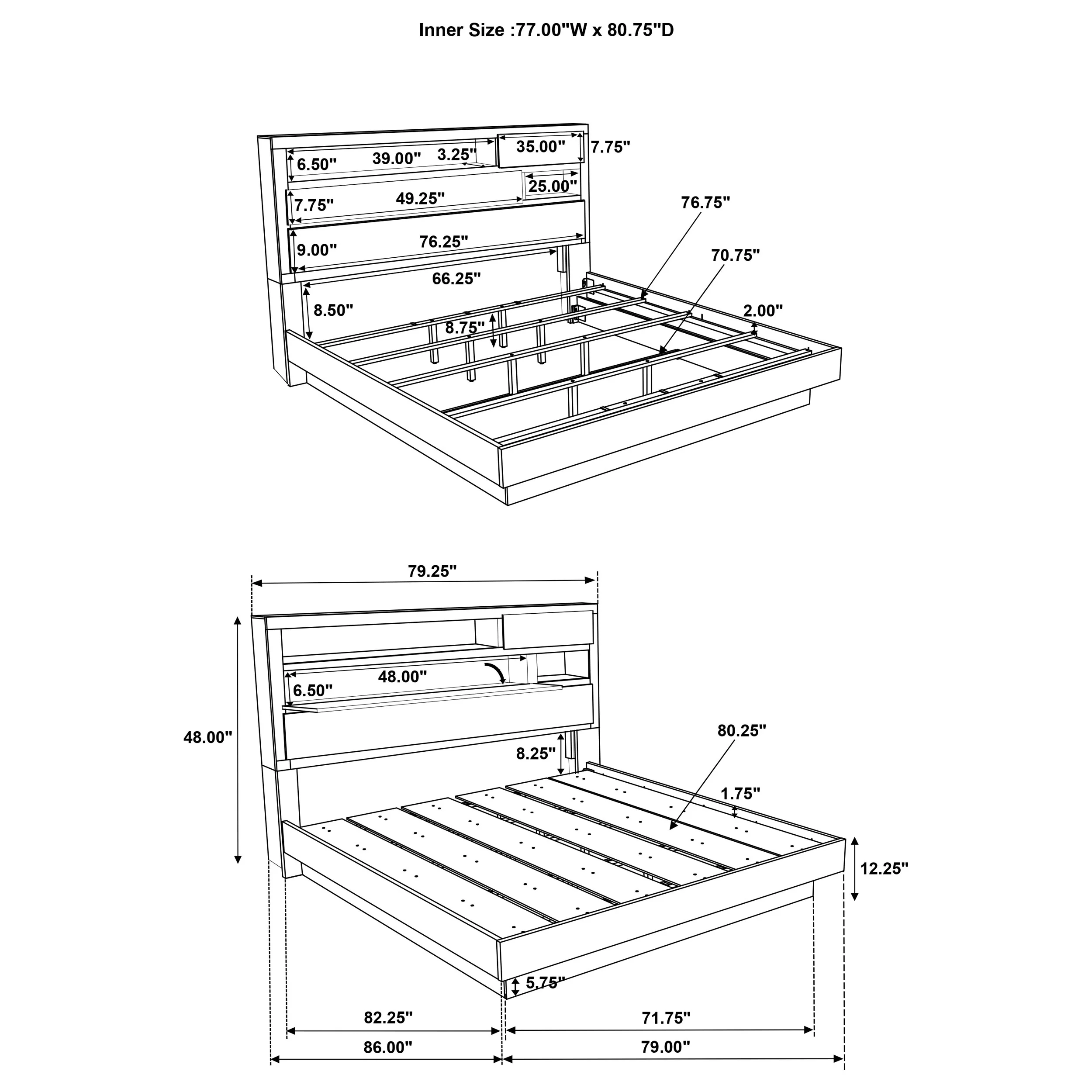 Fenwick Bookcase Platform Bed - Image 25