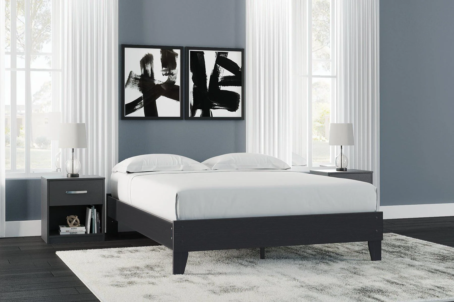 Finch Queen Panel Platform Bed - Image 6