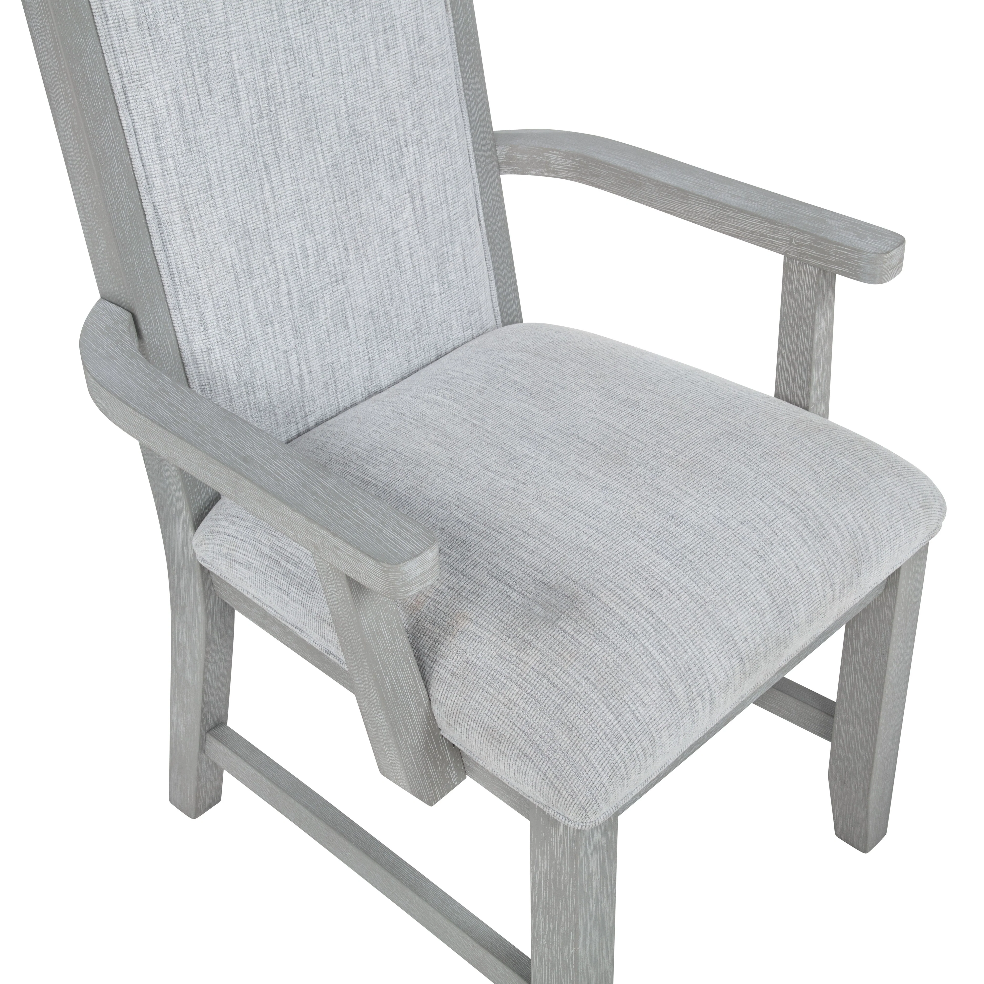 Fiona Dining Arm Chair (2 Per Carton)-Mist Gray - Image 5