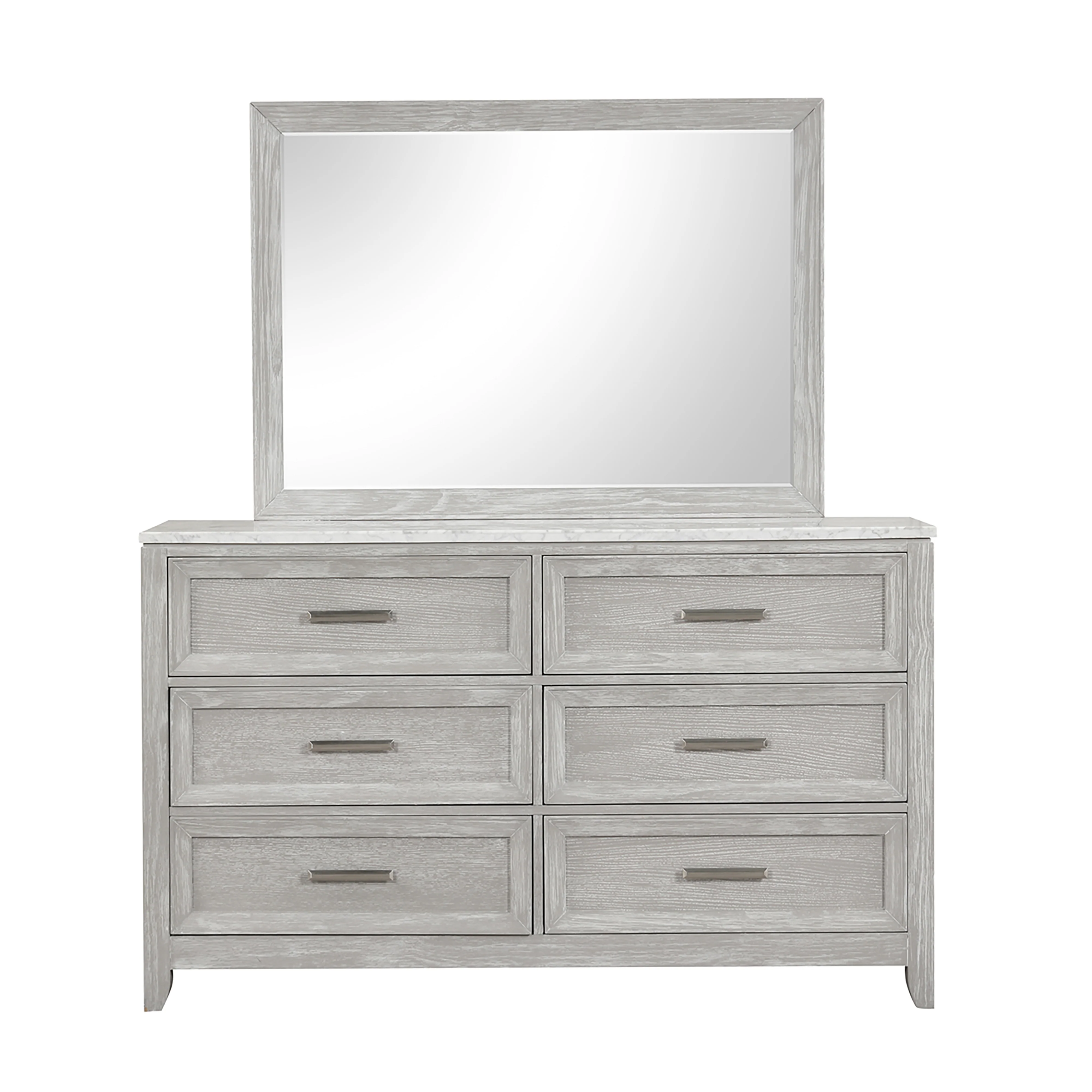 Fiona Landscape Mirror-Mist Gray - Image 2