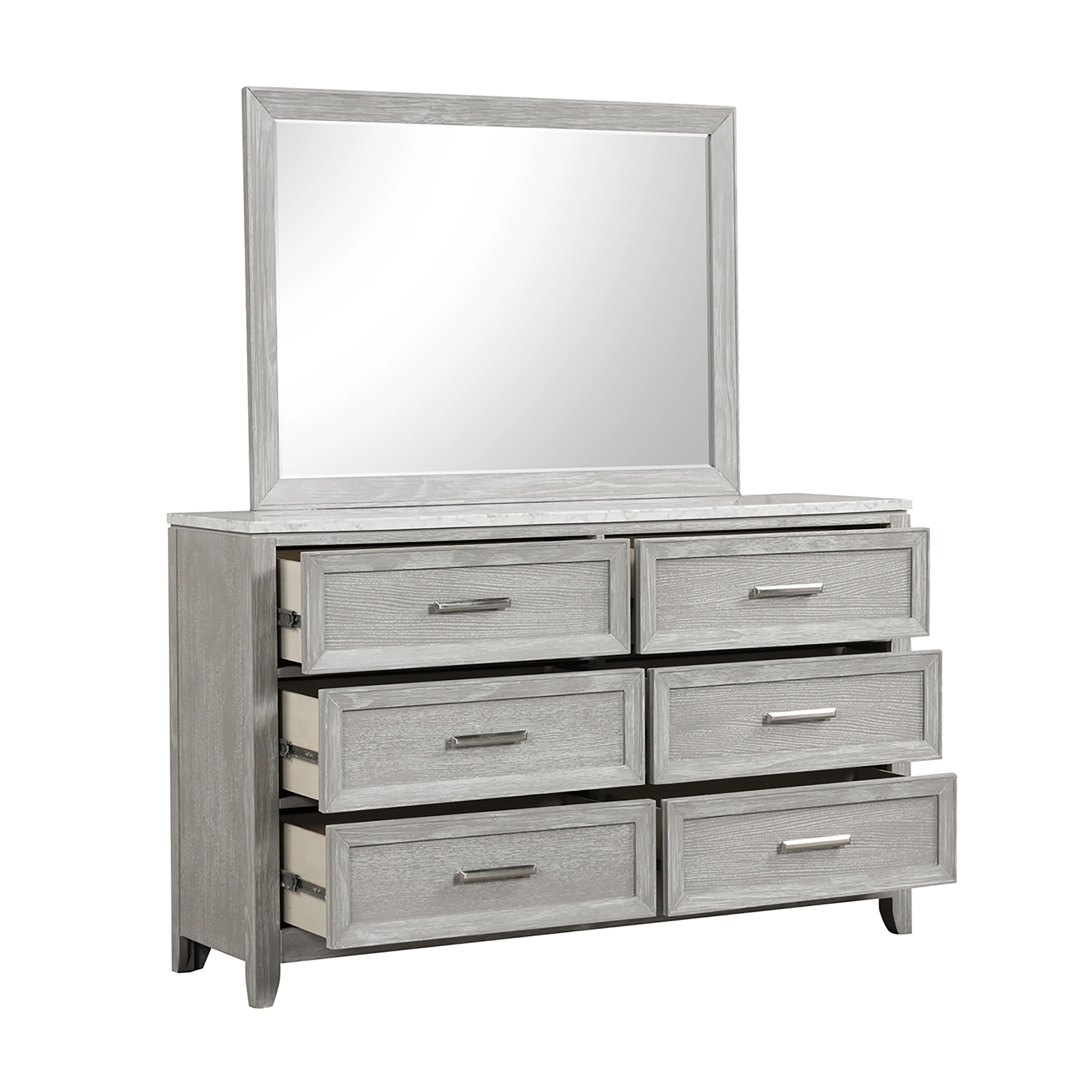 Fiona Landscape Mirror-Mist Gray - Image 4