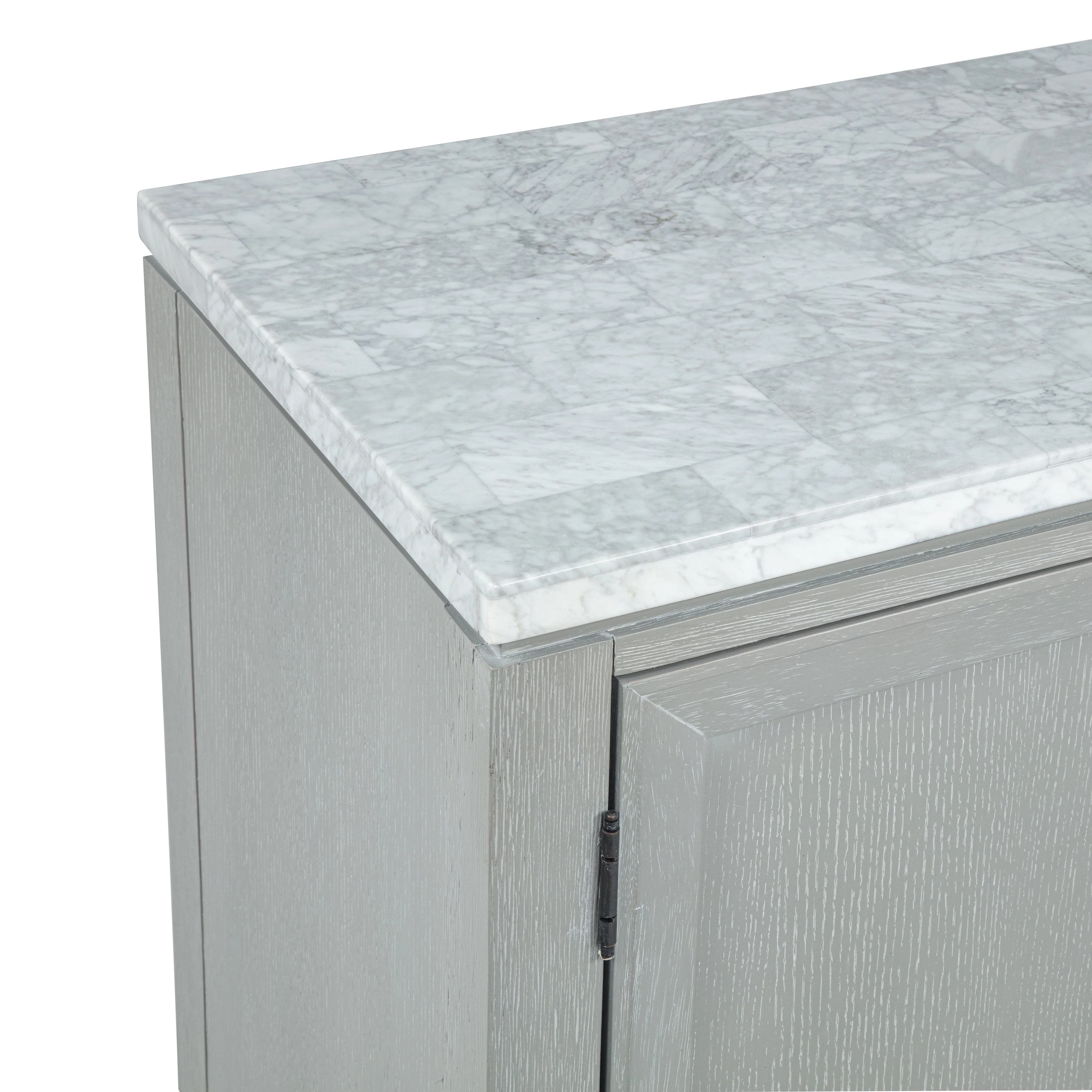 Fiona Marble Top Dining Buffet/Server-Mist Gray - Image 6