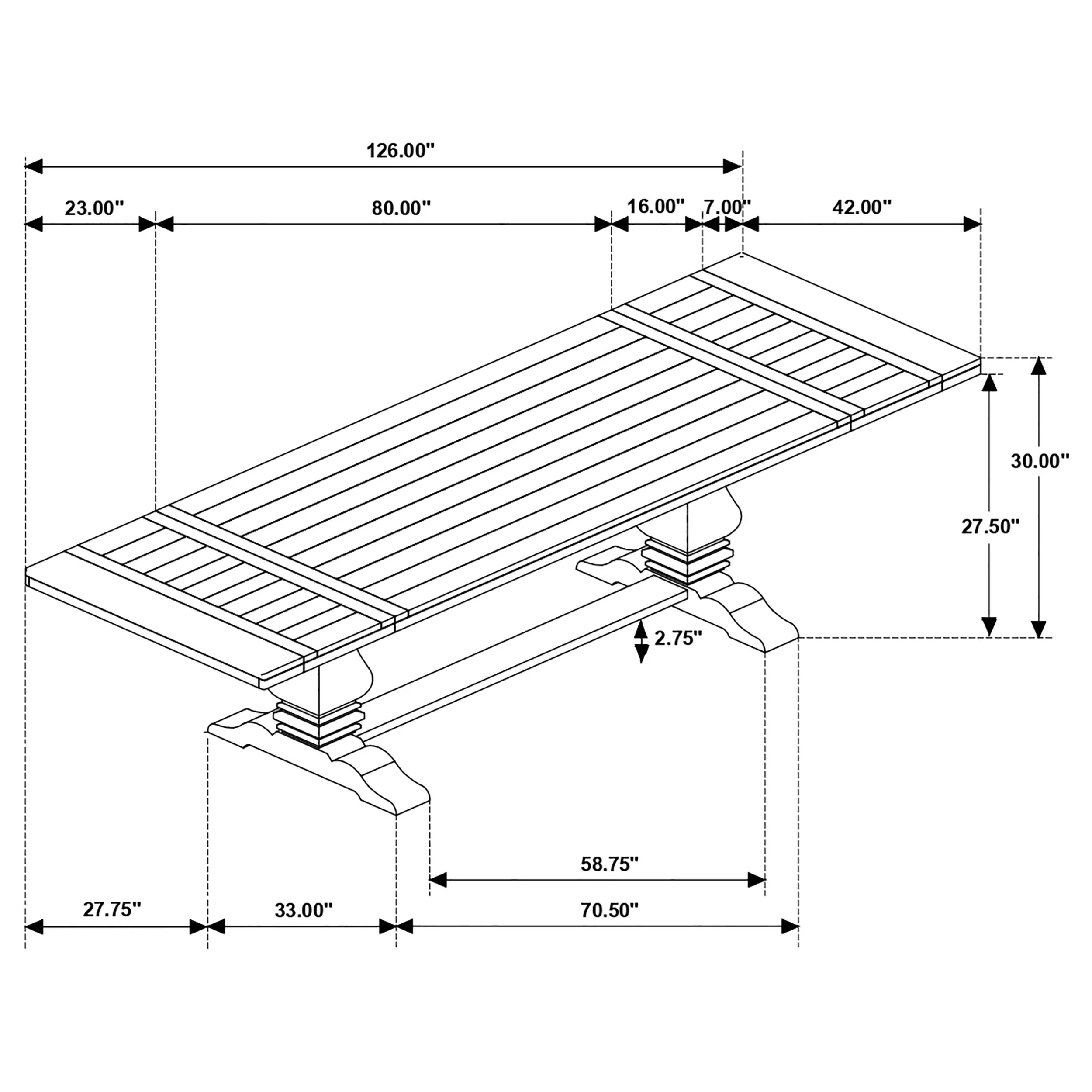 Florence Extension Dining Table - Image 12