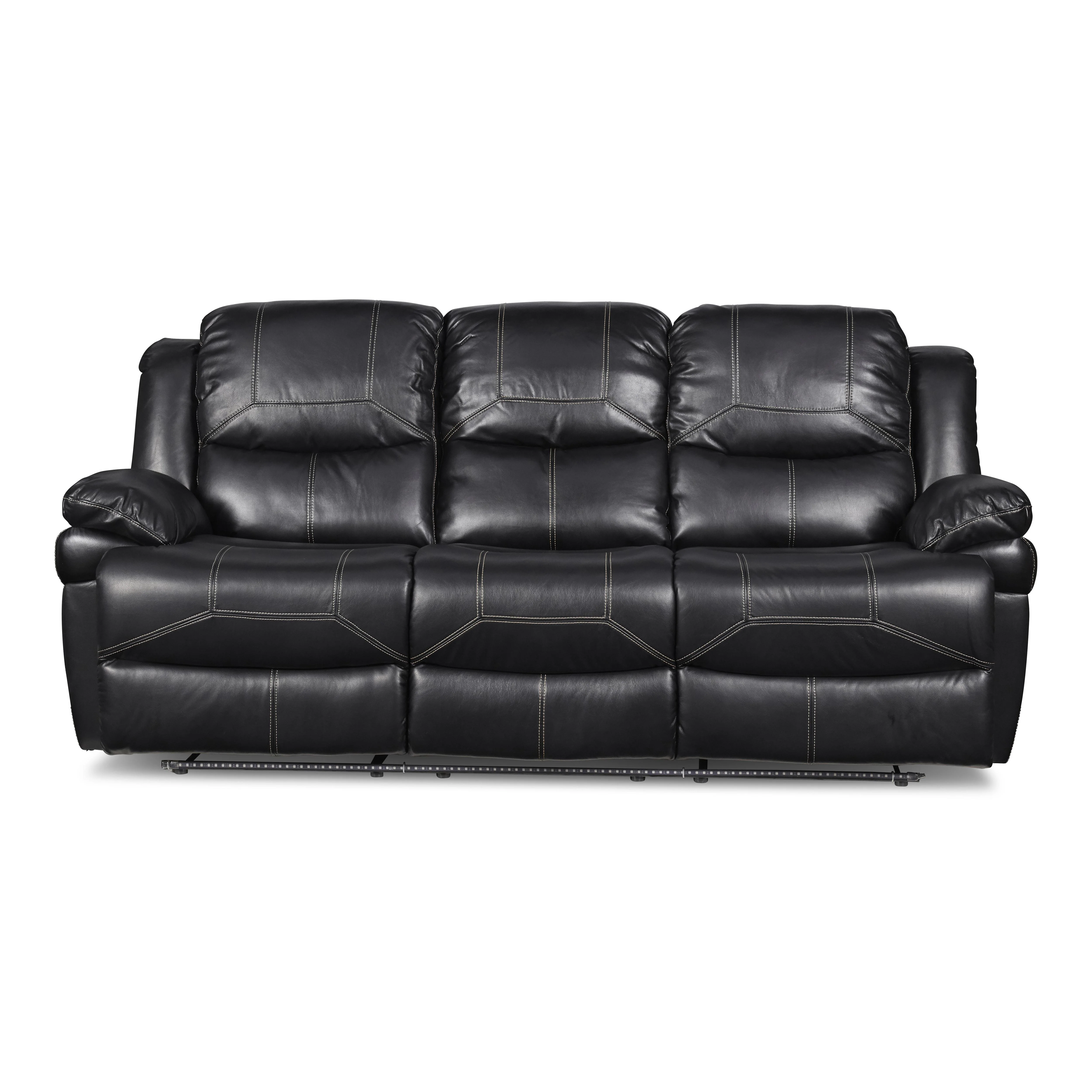 FLYNN SOFA W/BASE LIGHTING-BLACK - Image 2