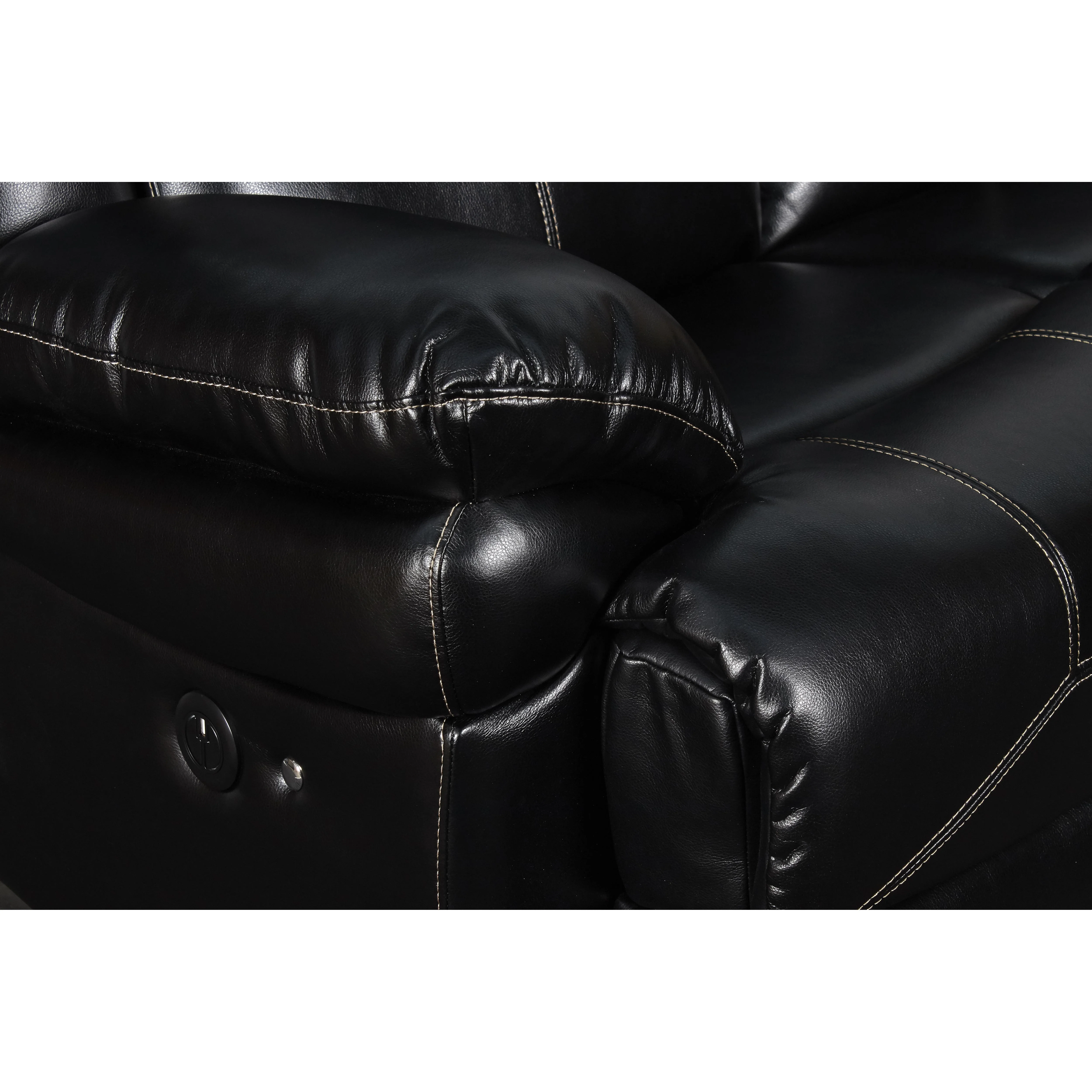FLYNN SOFA W/LIGHTED BASE & PWR FR-BLACK - Image 5