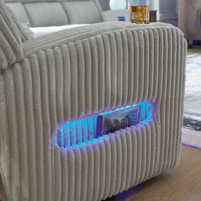 Forest Lake Power Reclining Loveseat with Console - Image 13