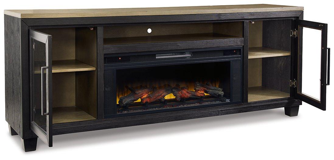 Foyland 83" TV Stand with Electric Fireplace - Image 19
