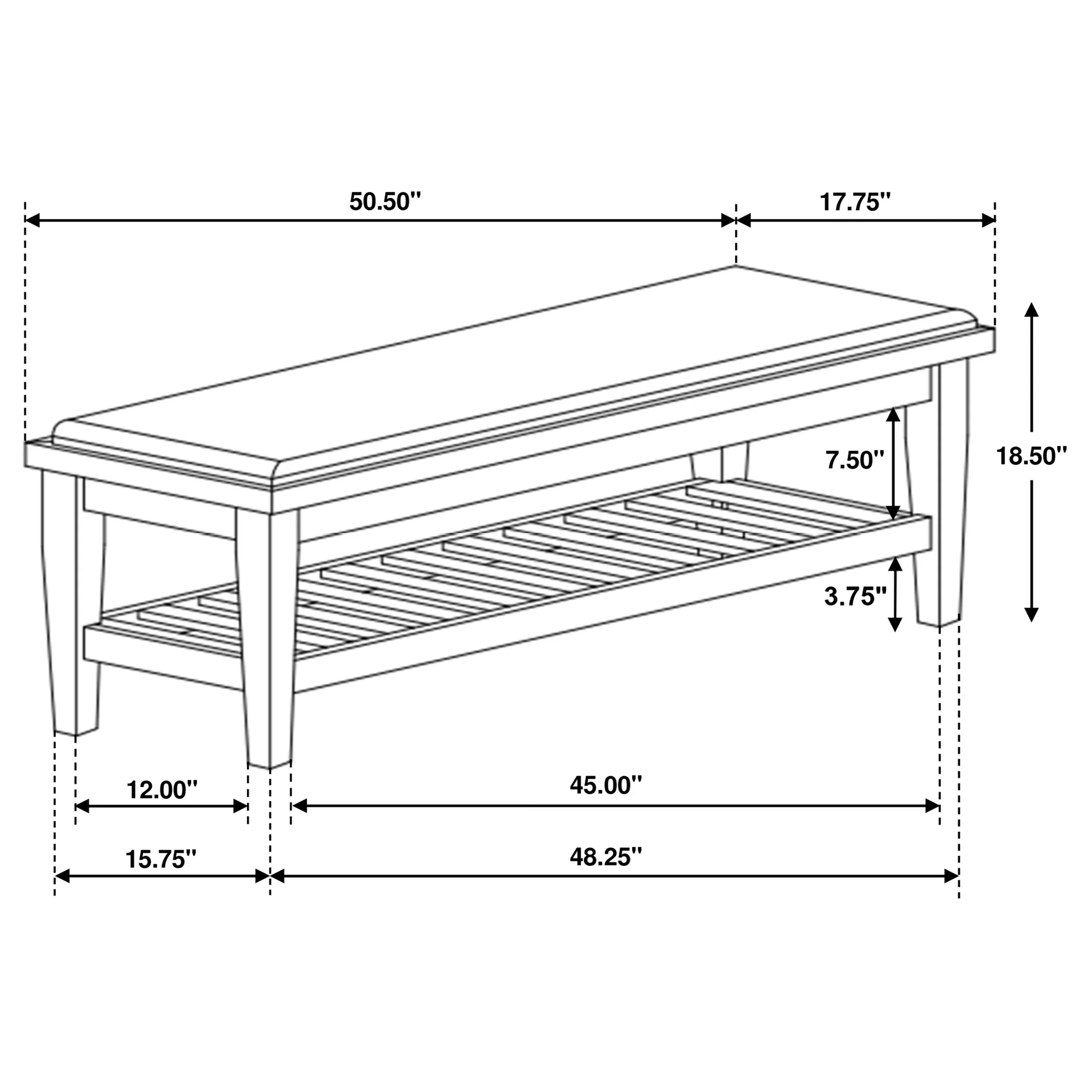 Franco Bedroom Bench - Image 3
