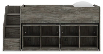 Frandern Loft Bed with Bookcase Storage - Image 20