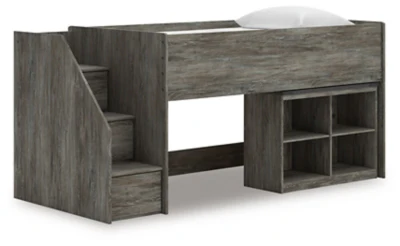 Frandern Loft Bed with Bookcase Storage - Image 8