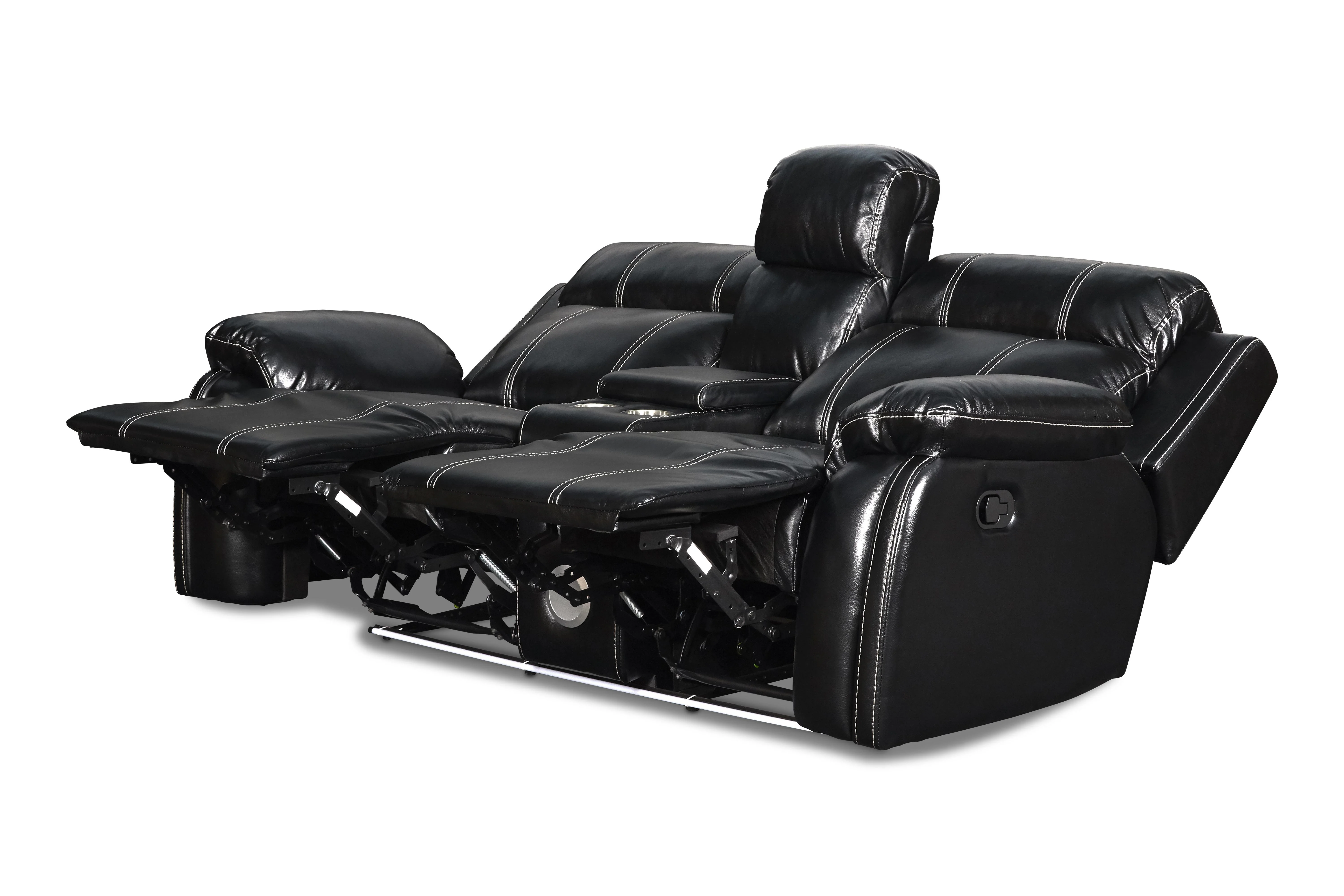 FUSION CONSOLE LOVESEAT W/SPEAKER-EBONY - Image 4
