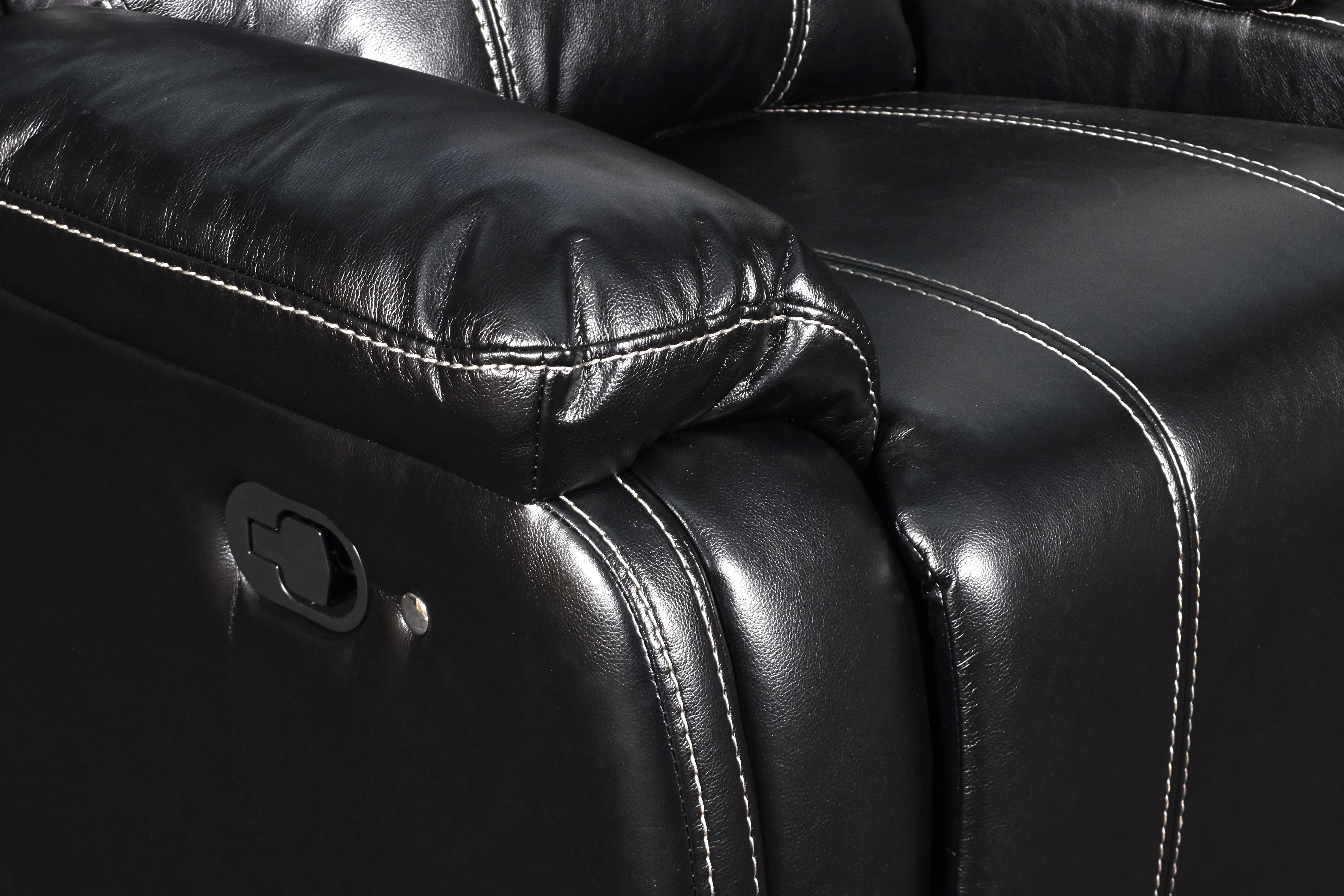FUSION CONSOLE LOVESEAT W/SPEAKER-EBONY - Image 6