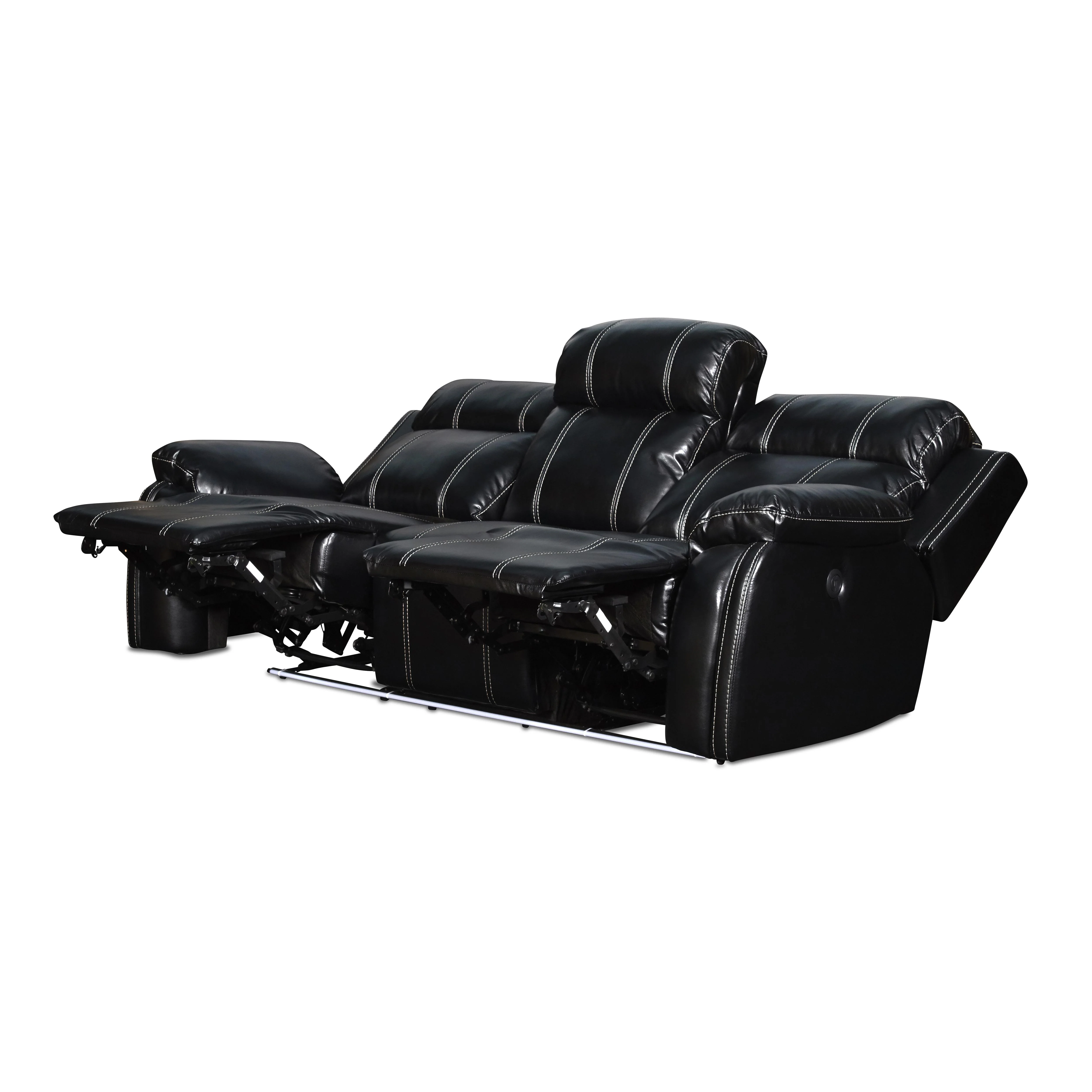 FUSION DUAL RECLINER SOFA W/PWR FTRST-EBONY - Image 5