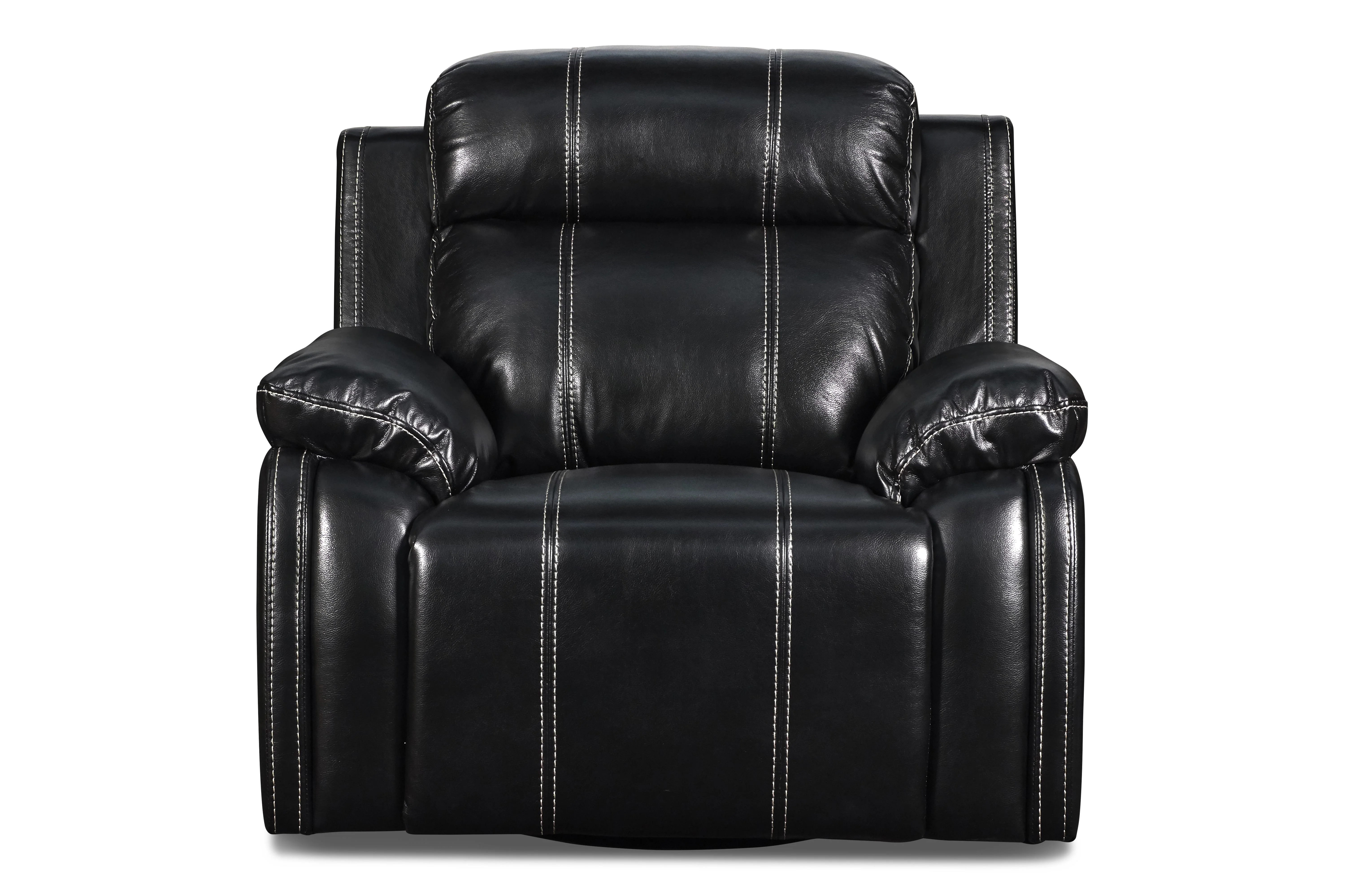FUSION SWIVEL GLIDER RECLINER W/PWR FTRST-EBONY - Image 2