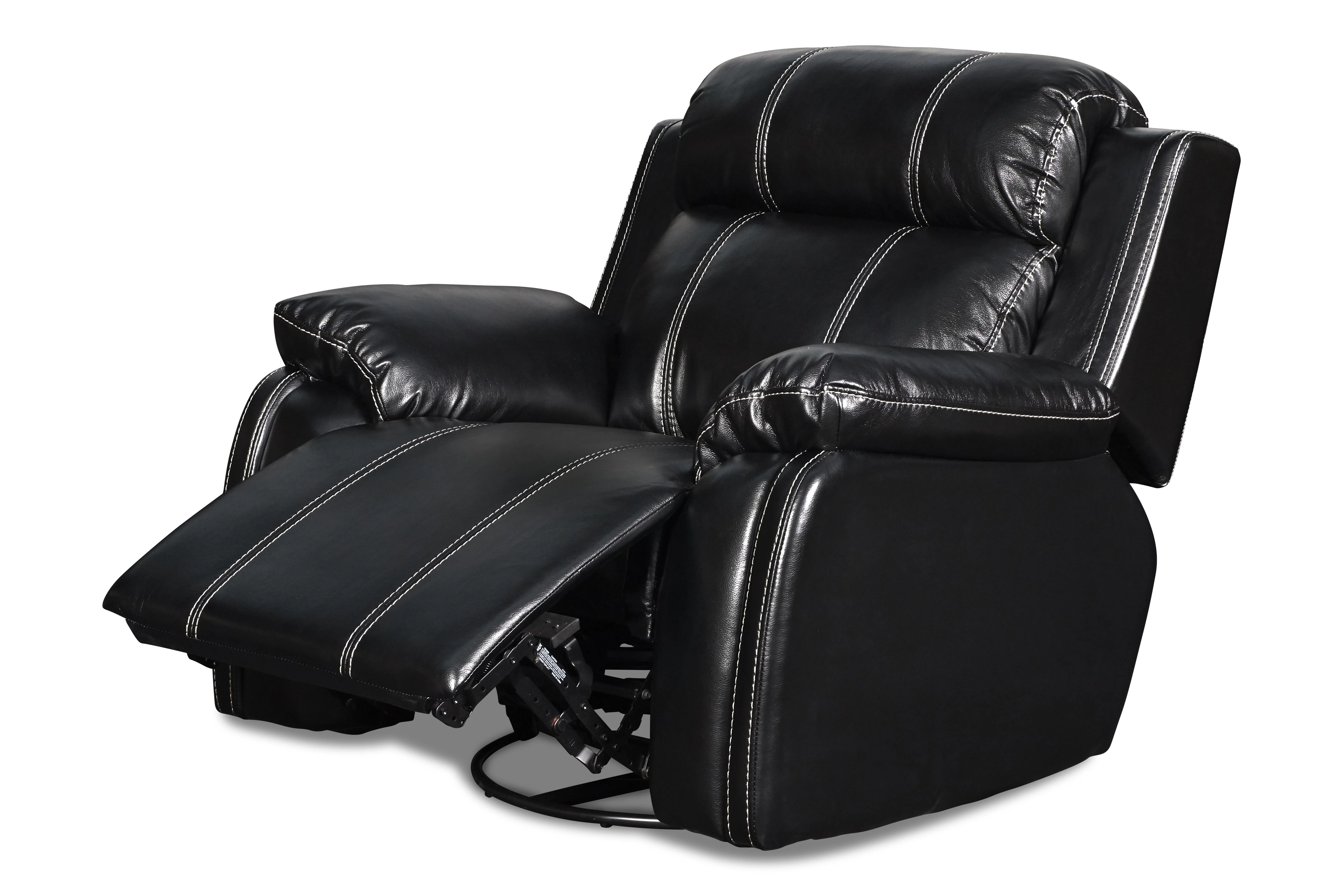 FUSION SWIVEL GLIDER RECLINER W/PWR FTRST-EBONY - Image 3
