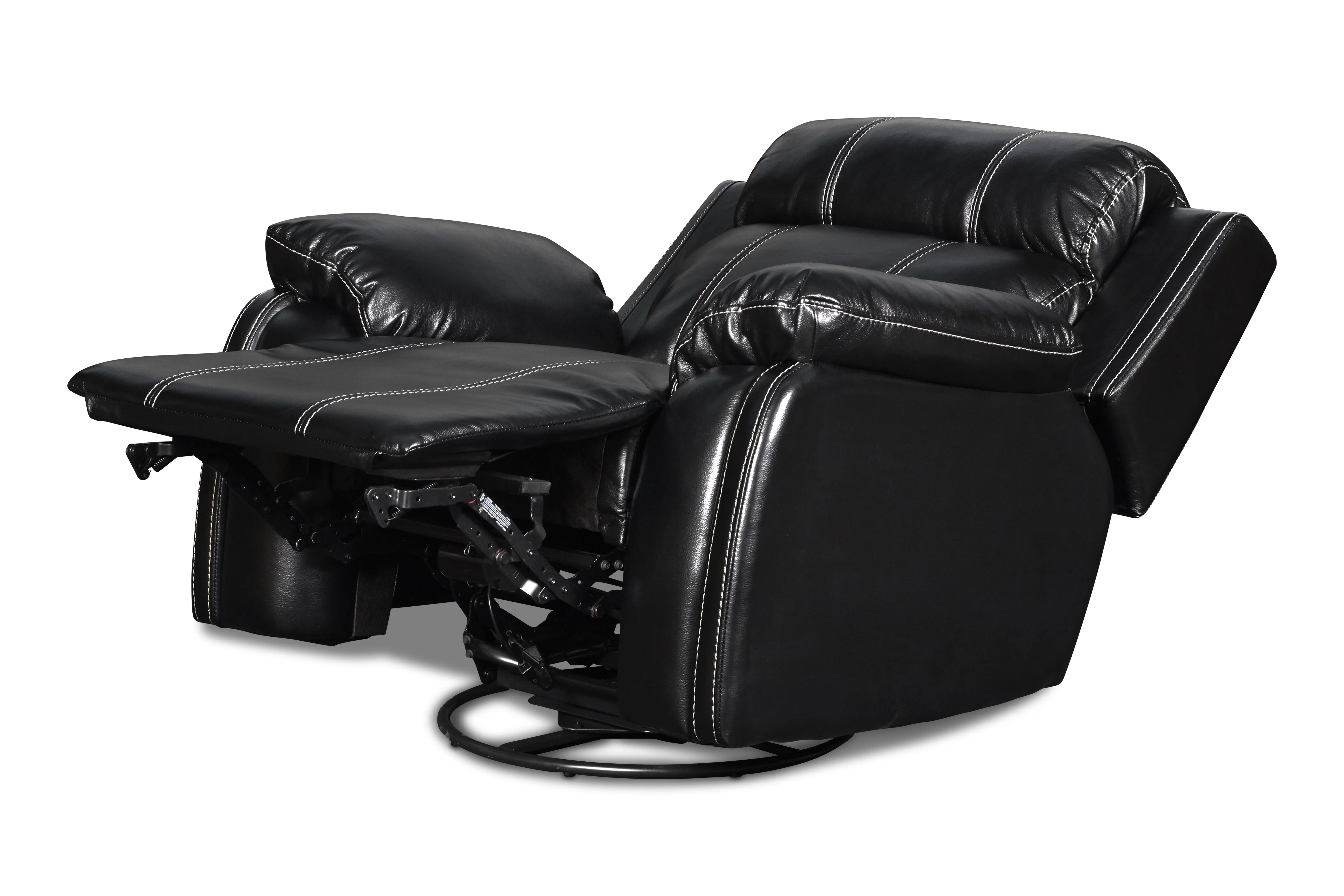 FUSION SWIVEL GLIDER RECLINER W/PWR FTRST-EBONY - Image 4