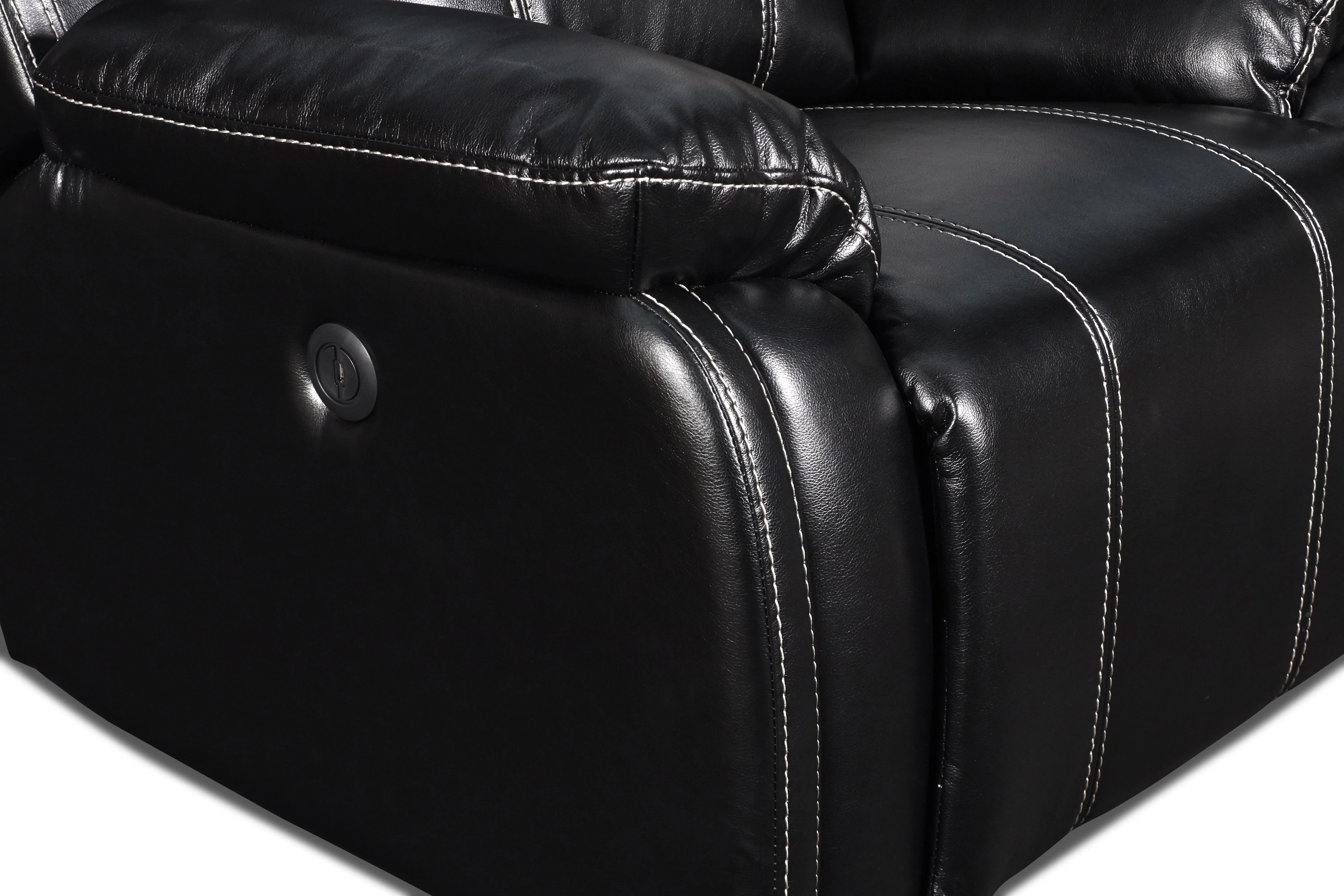 FUSION SWIVEL GLIDER RECLINER W/PWR FTRST-EBONY - Image 6
