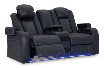 Fyne-Dyme Power Reclining Loveseat with Console - Image 23