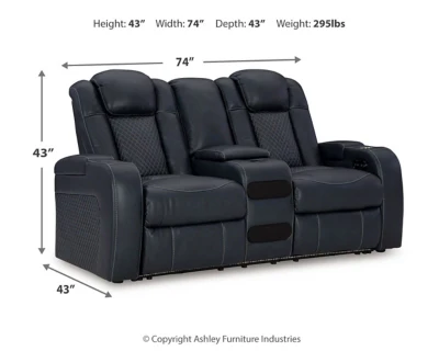 Fyne-Dyme Power Reclining Loveseat with Console - Image 24