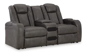 Fyne-Dyme Power Reclining Loveseat with Console - Image 3