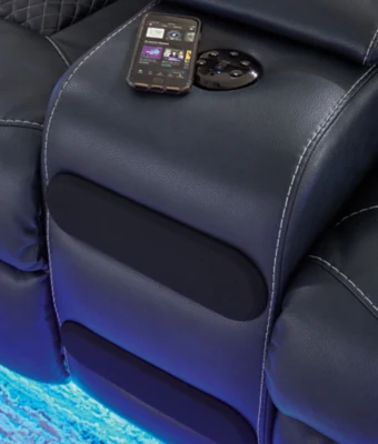 Fyne-Dyme Power Reclining Loveseat with Console - Image 30