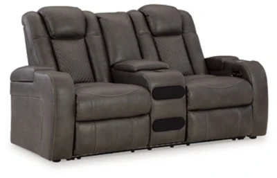 Fyne-Dyme Power Reclining Loveseat with Console - Image 5