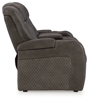 Fyne-Dyme Power Reclining Loveseat with Console - Image 7
