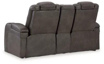 Fyne-Dyme Power Reclining Loveseat with Console - Image 8