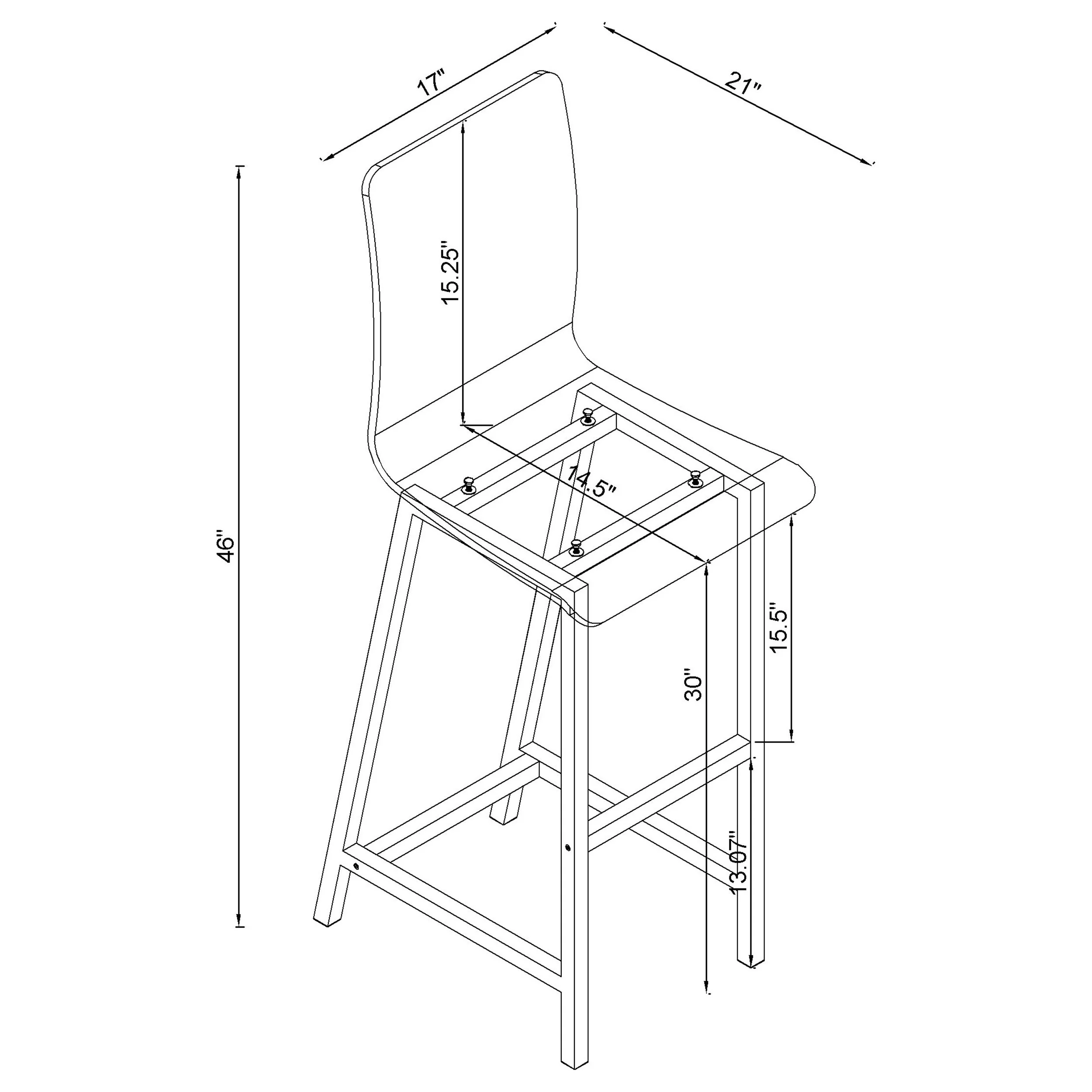 Juelia Bar Chair - Image 11
