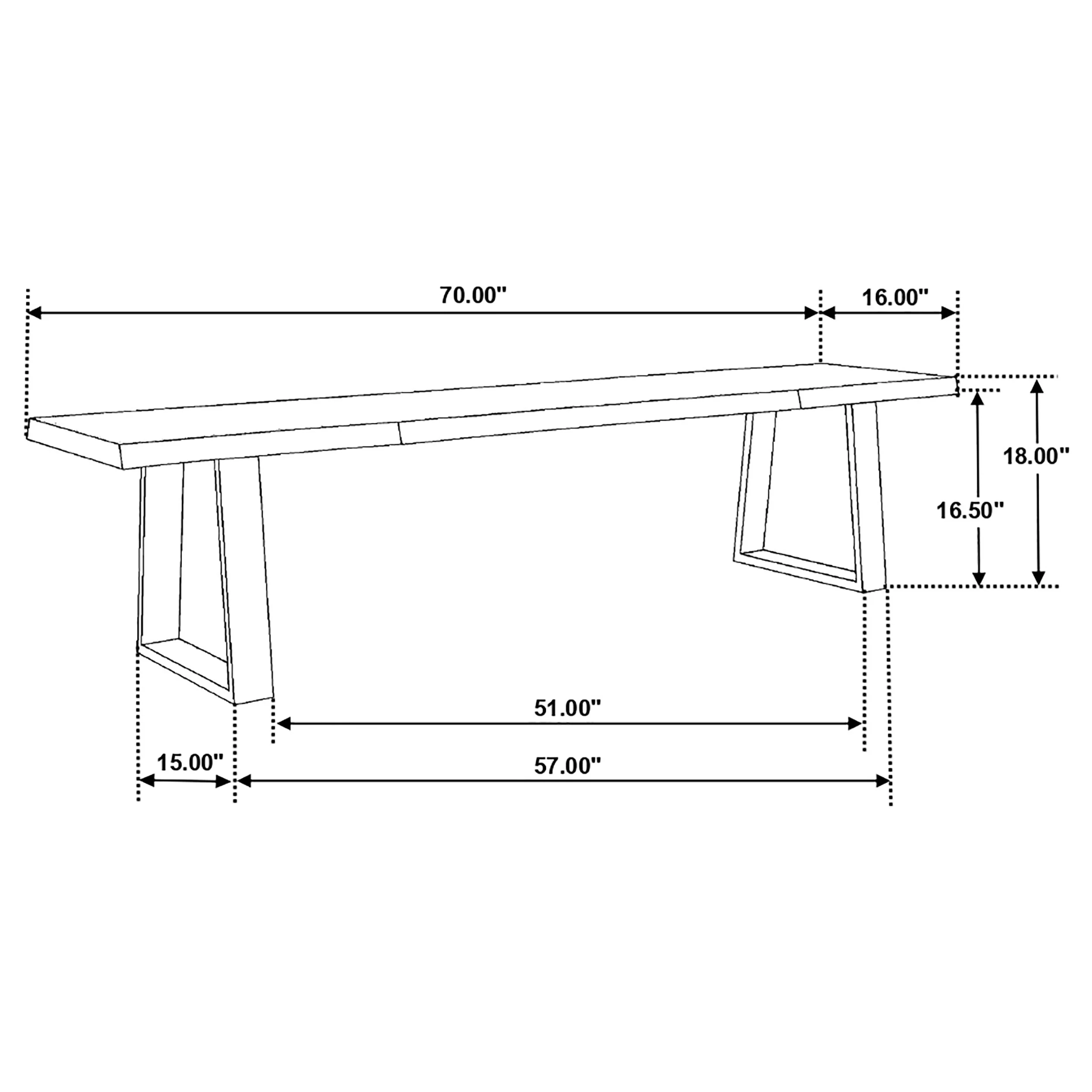 Ditman Dining Bench - Image 6