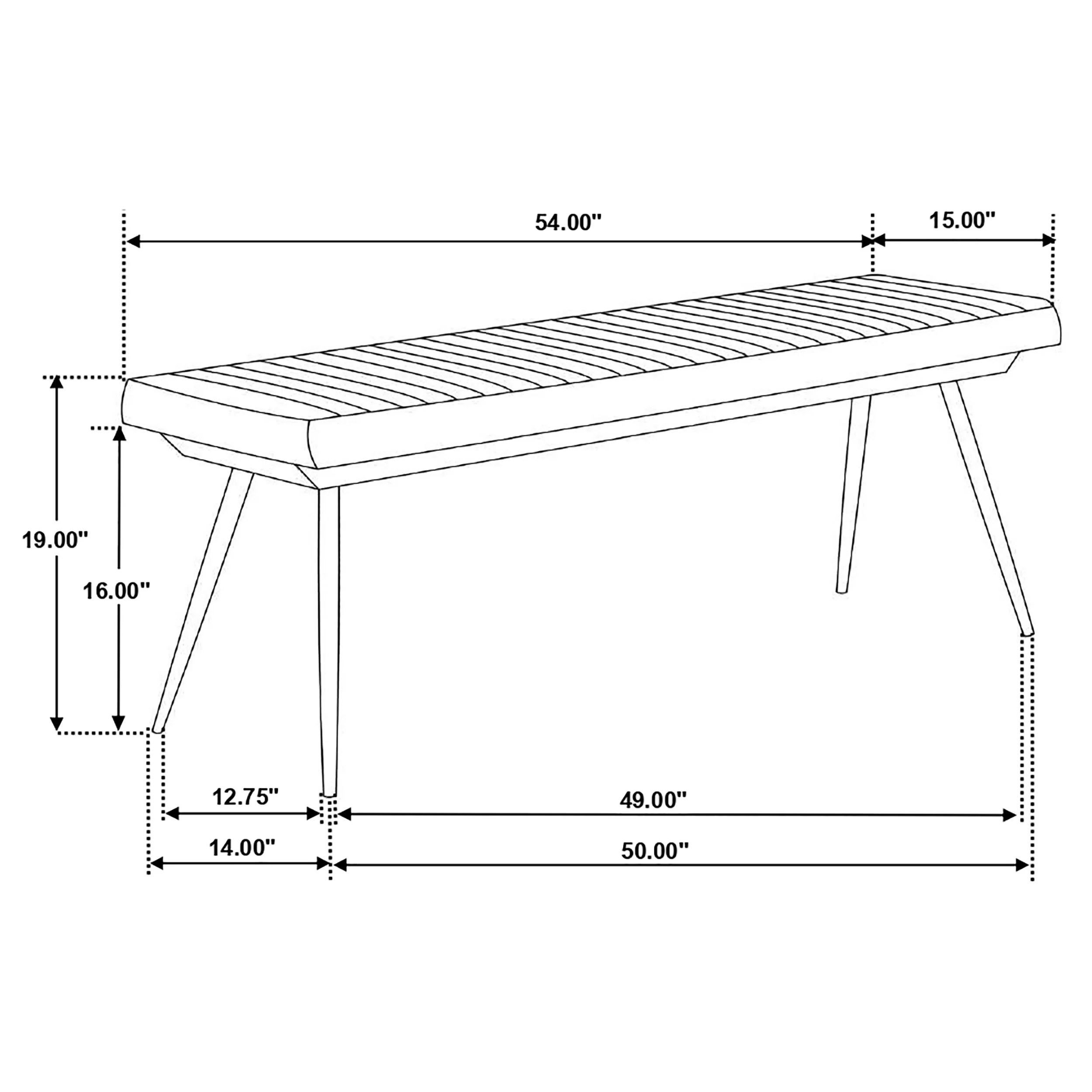 Misty Dining Bench - Image 6