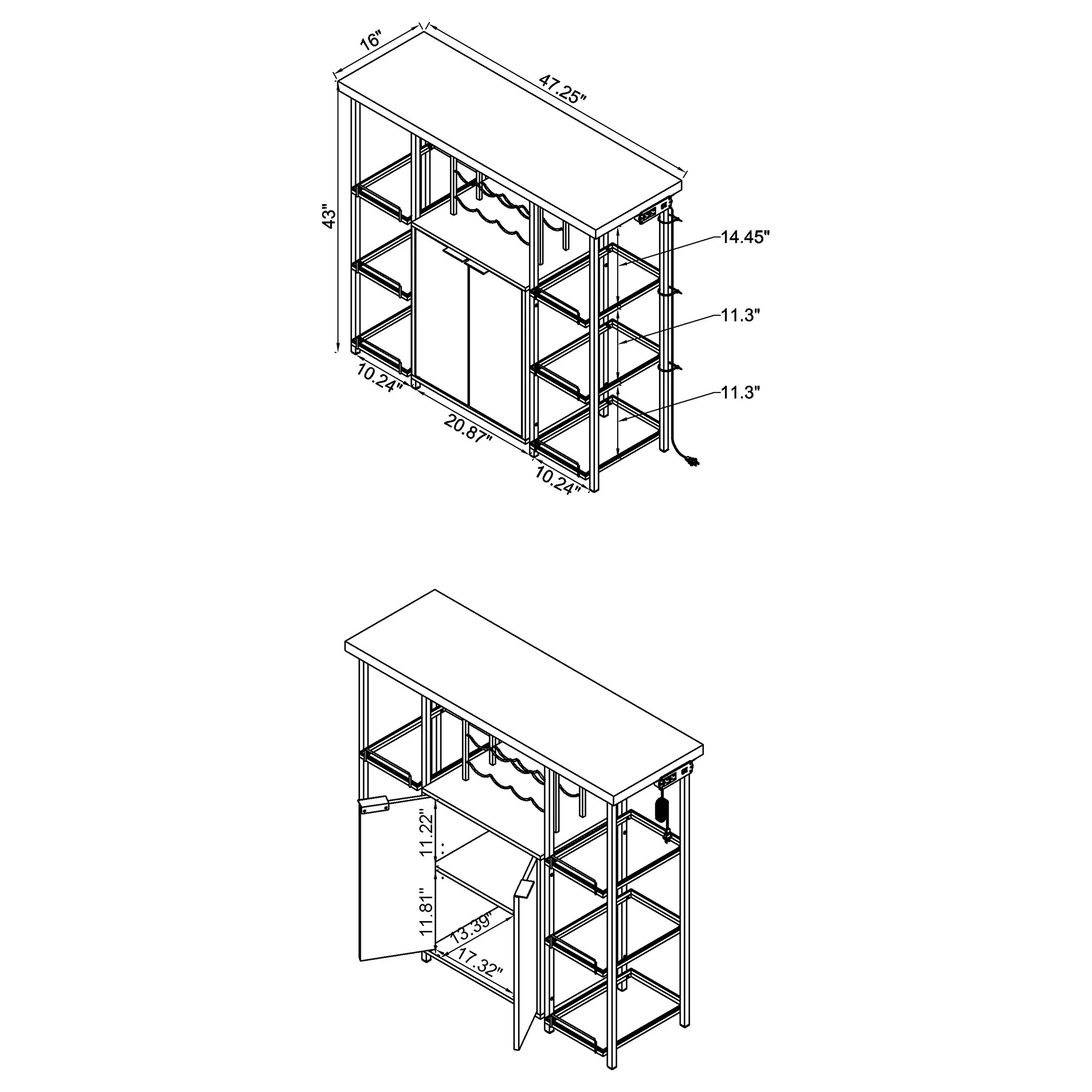 Gallimore Bar Cabinet - Image 4