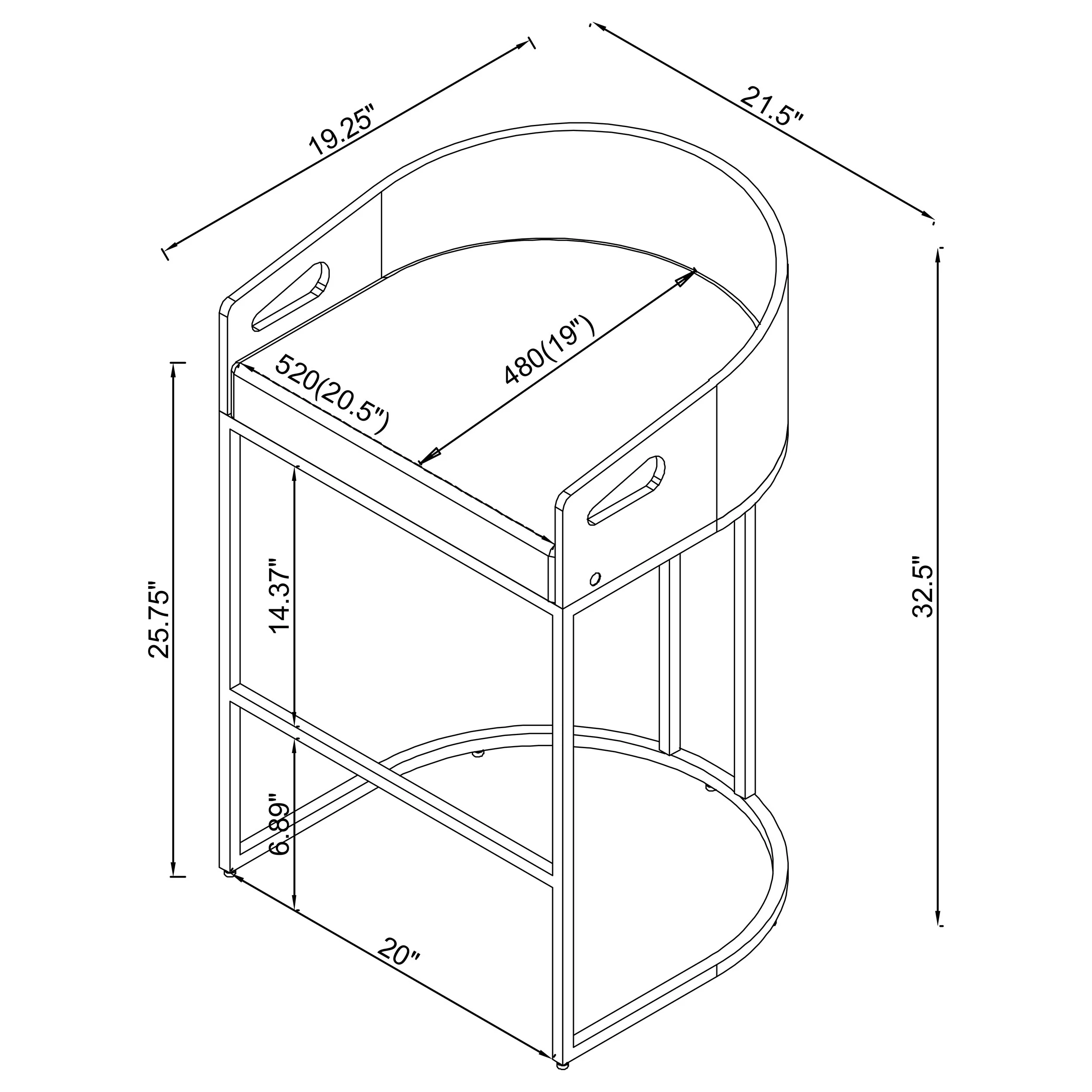 Thermosolis Counter Chair - Image 12