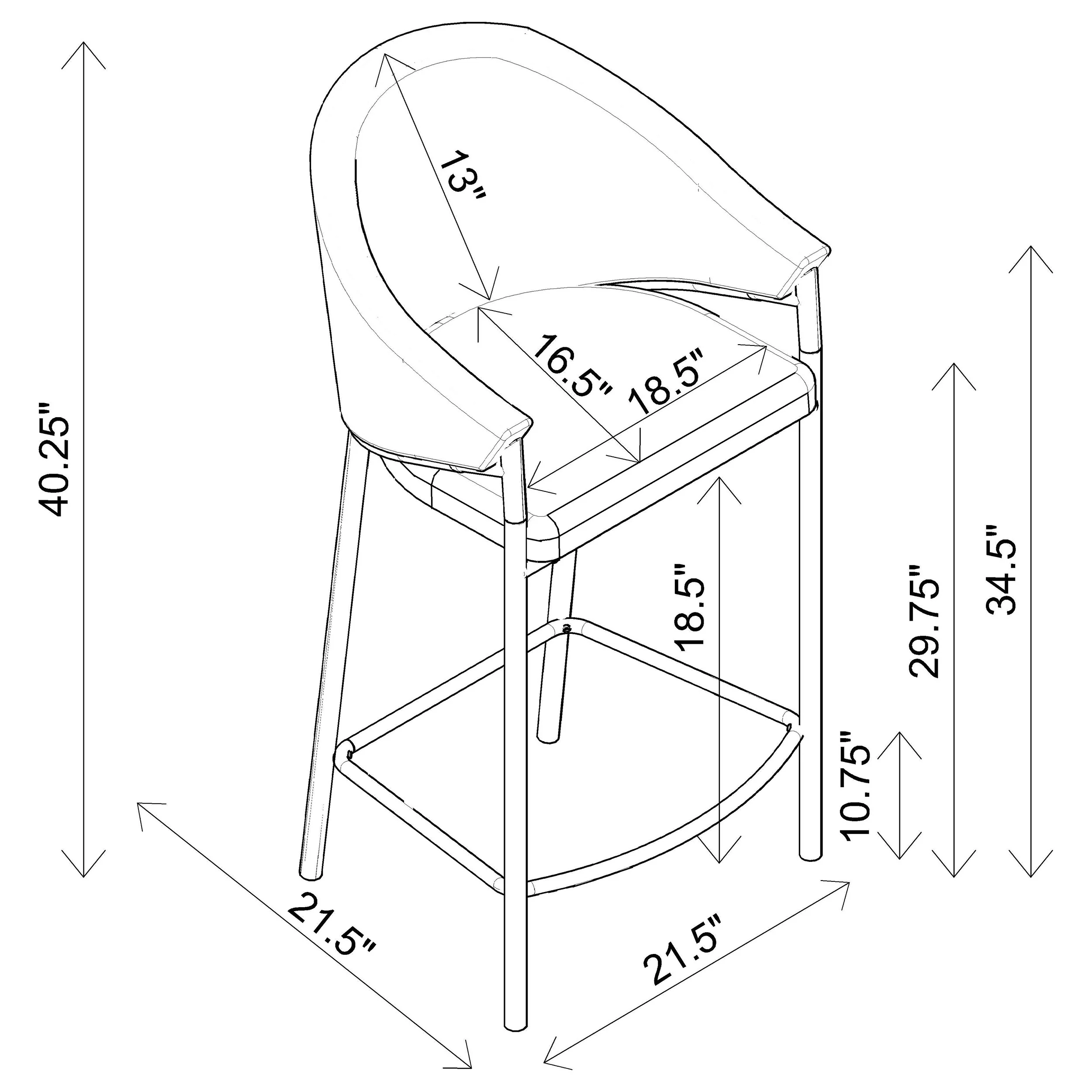 Chadwick Bar Chair - Image 12