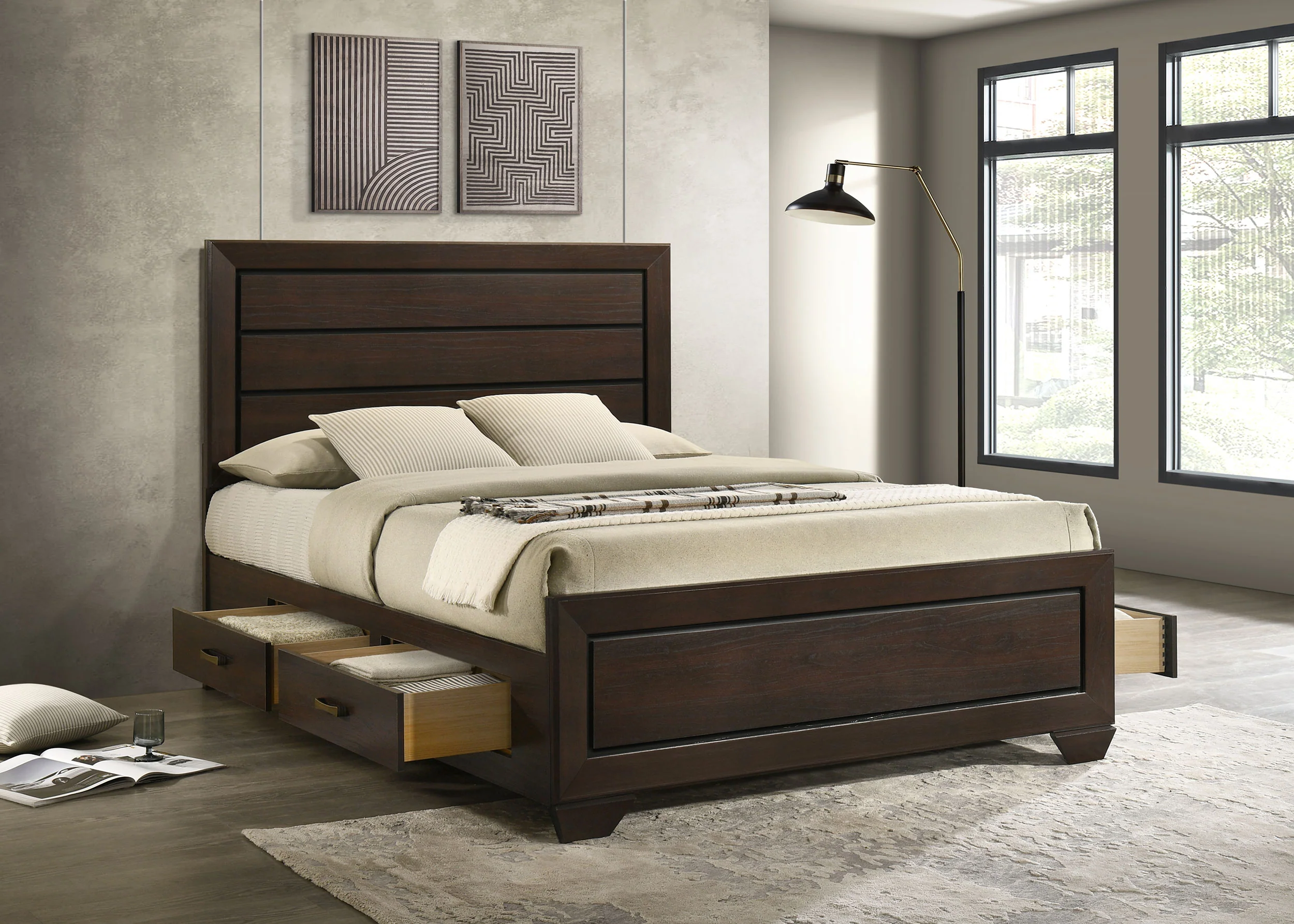 Kauffman Panel Platform Storage Bed - Image 48