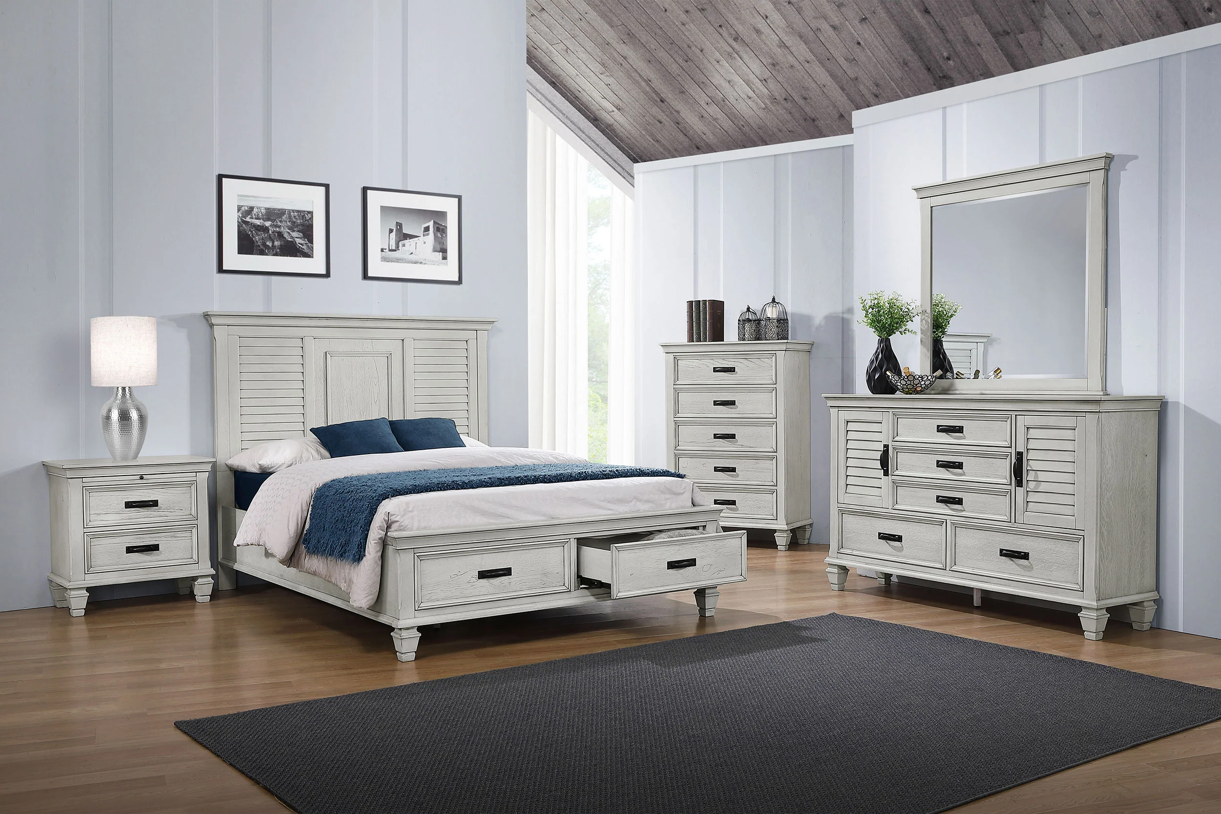 Franco Panel Platform Storage Bed - Image 9